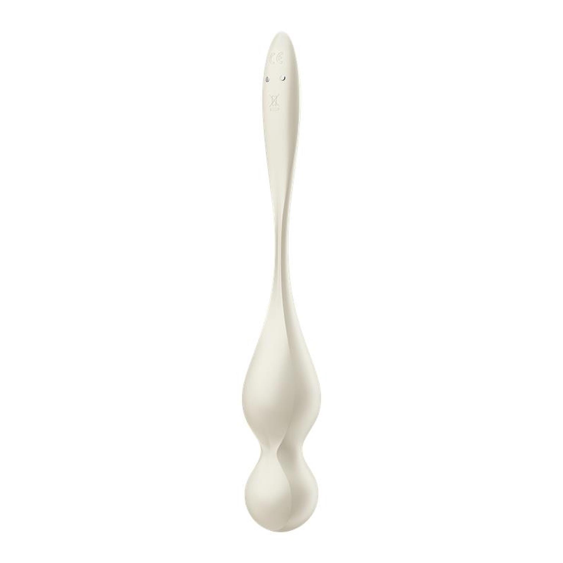 Kulki wibrujące silikonowe Satisfyer Love Birds 1 białe - obrazek 2