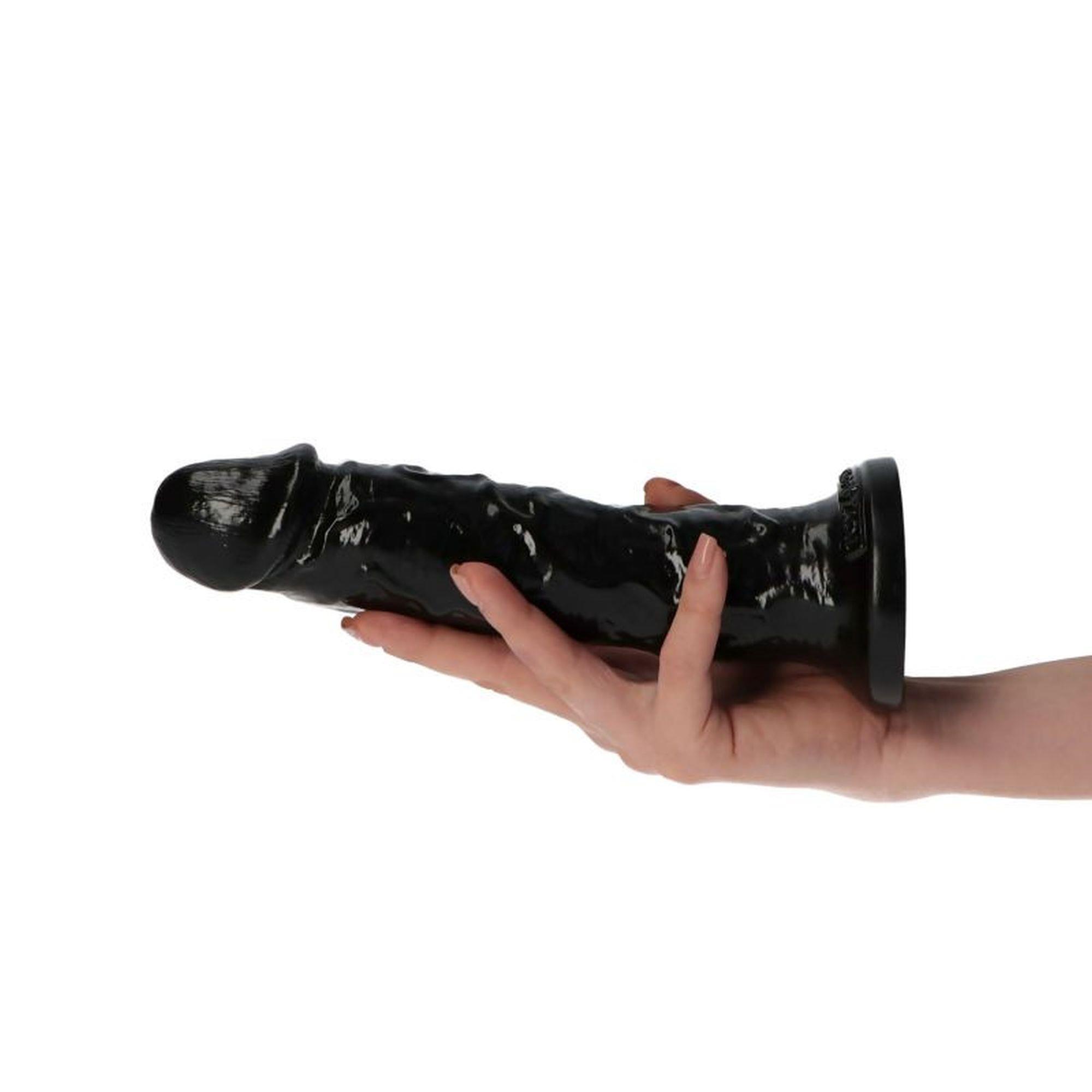 Dildo z cyberskóry Ottavio Toyz4lovers czarny 20 cm - obrazek 2