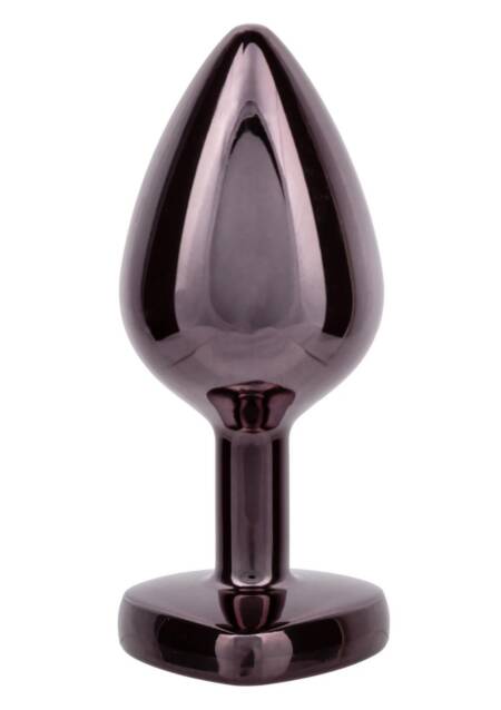 Korek analny Diamond Heart Large Calexotics srebrny 7 cm