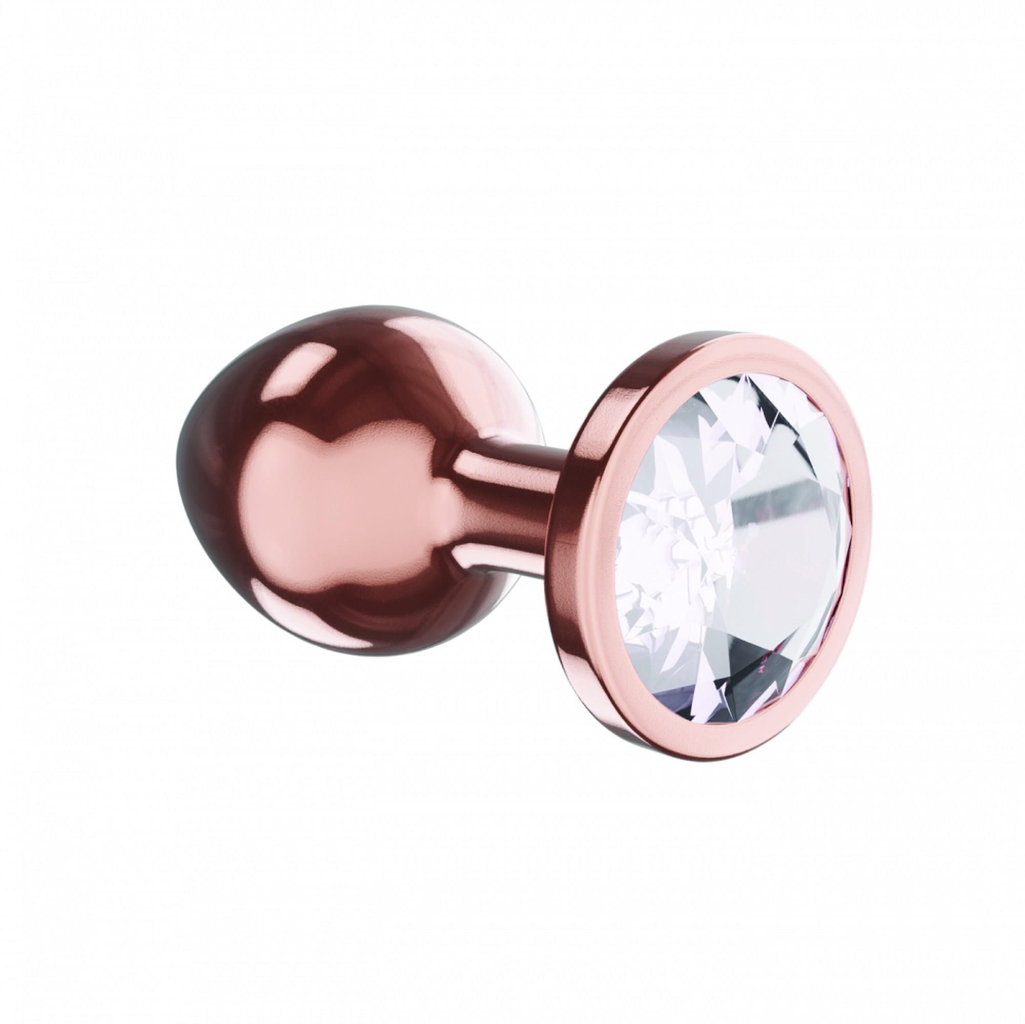 Plug-Butt Plug Diamond Moonstone Shine S Rose Gold - obrazek 2