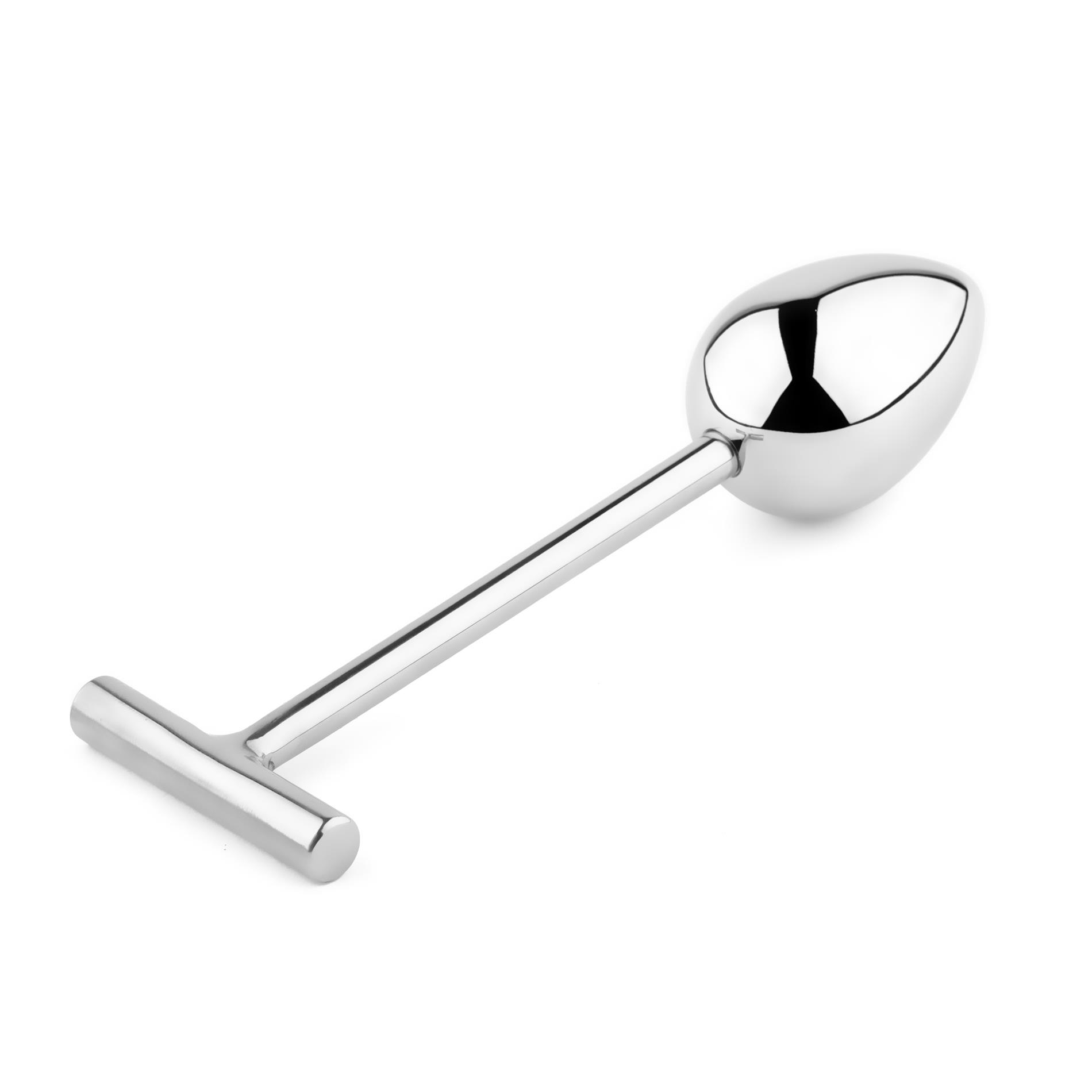 Korek analny stalowy nierdzewny HeavyFun z 5 końcówkami 16.5 cm - obrazek 2