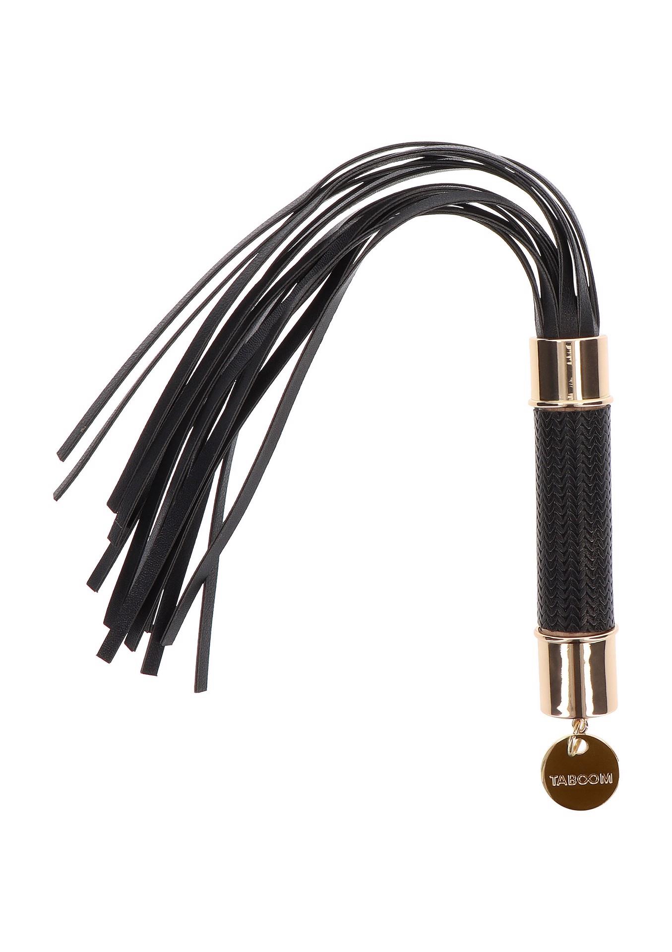 Czarny flogger Statement Taboom 33 cm - obrazek 7