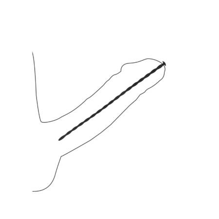 Zestaw silikonowych sond skręconych Ouch! dla początkujących 30 cm