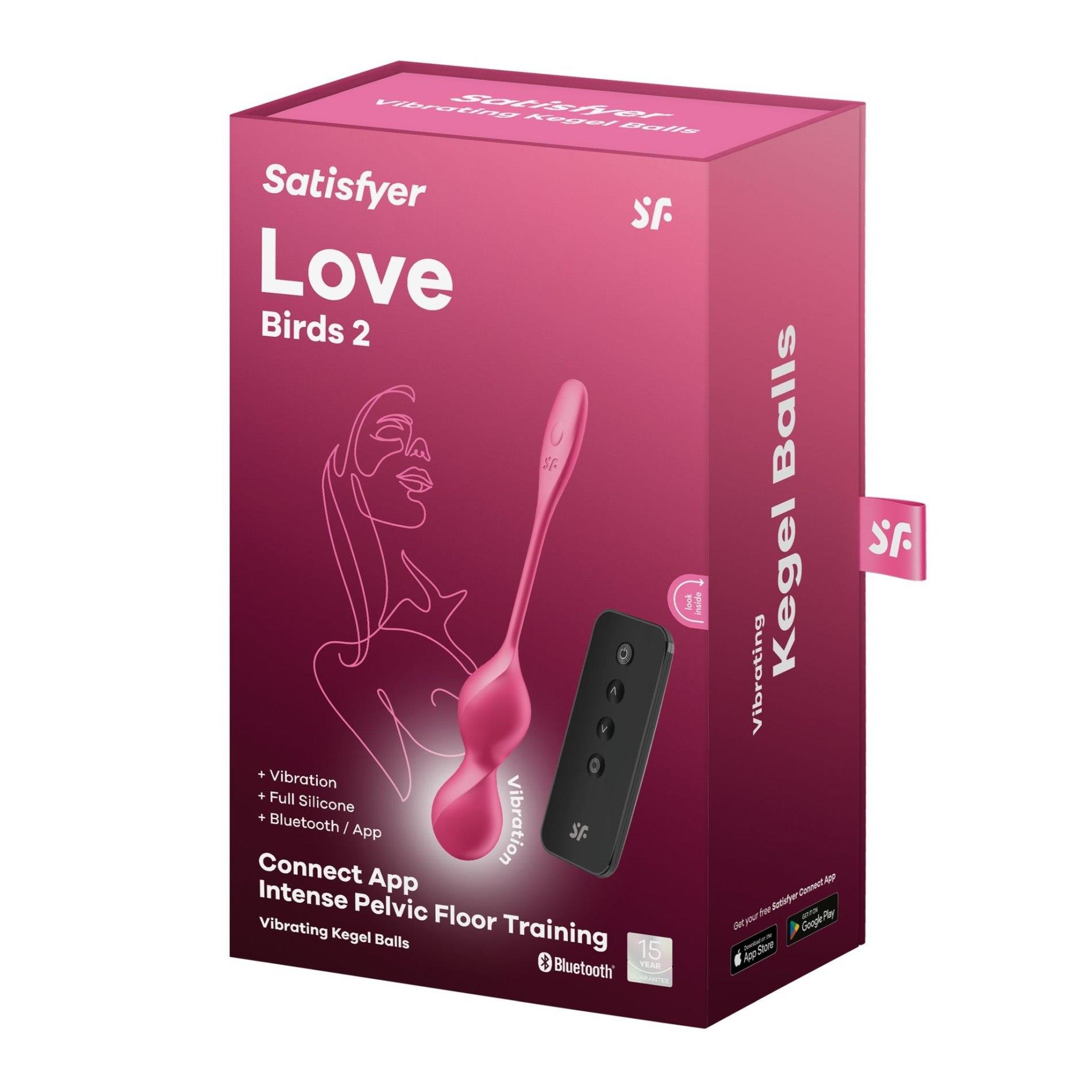Wibrujące silikonowe kulki miłości Satisfyer Love Birds 2 z aplikacją - obrazek 6