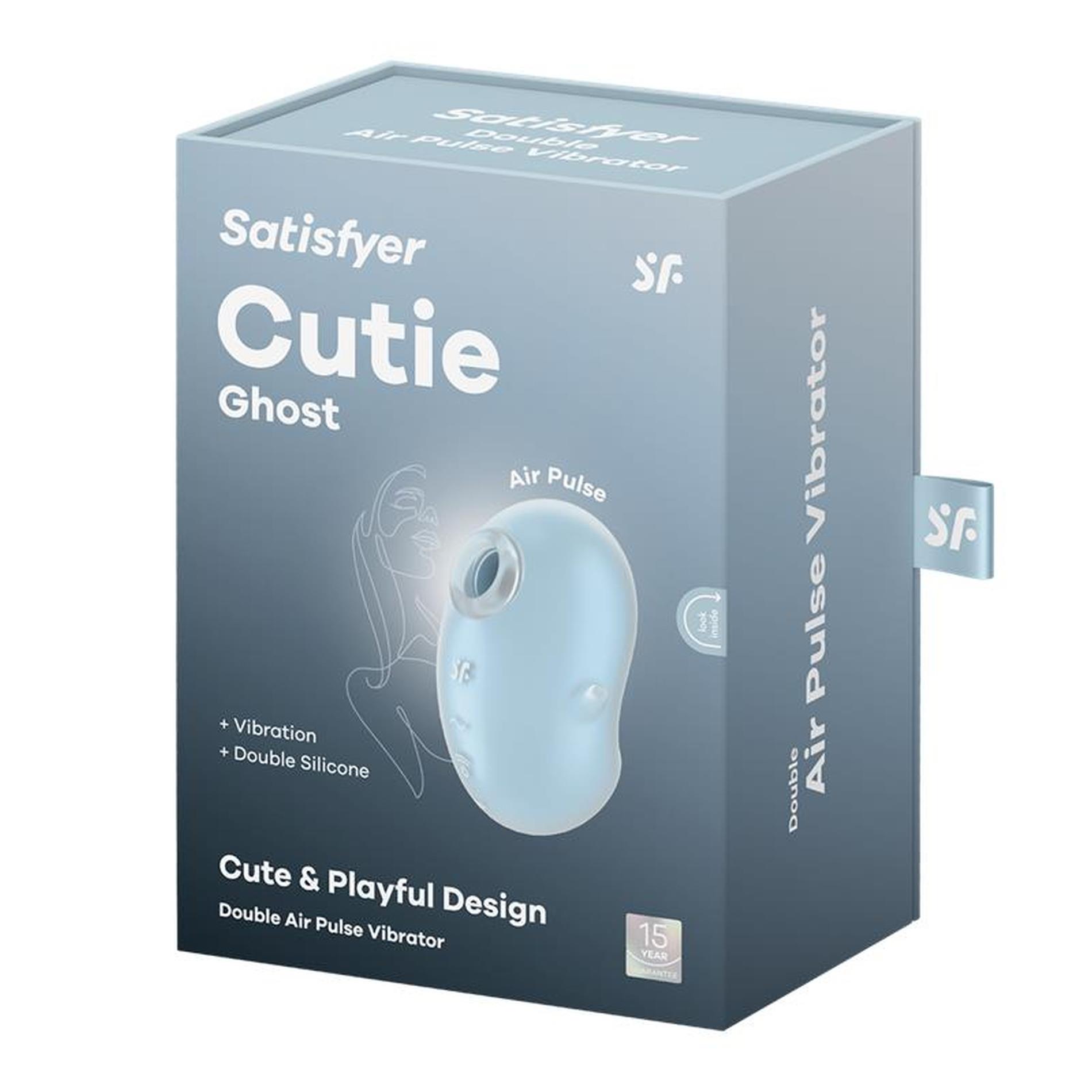 Stymulator łechtaczki Satisfyer Cutie Ghost niebieski USB wodoodporny - obrazek 5