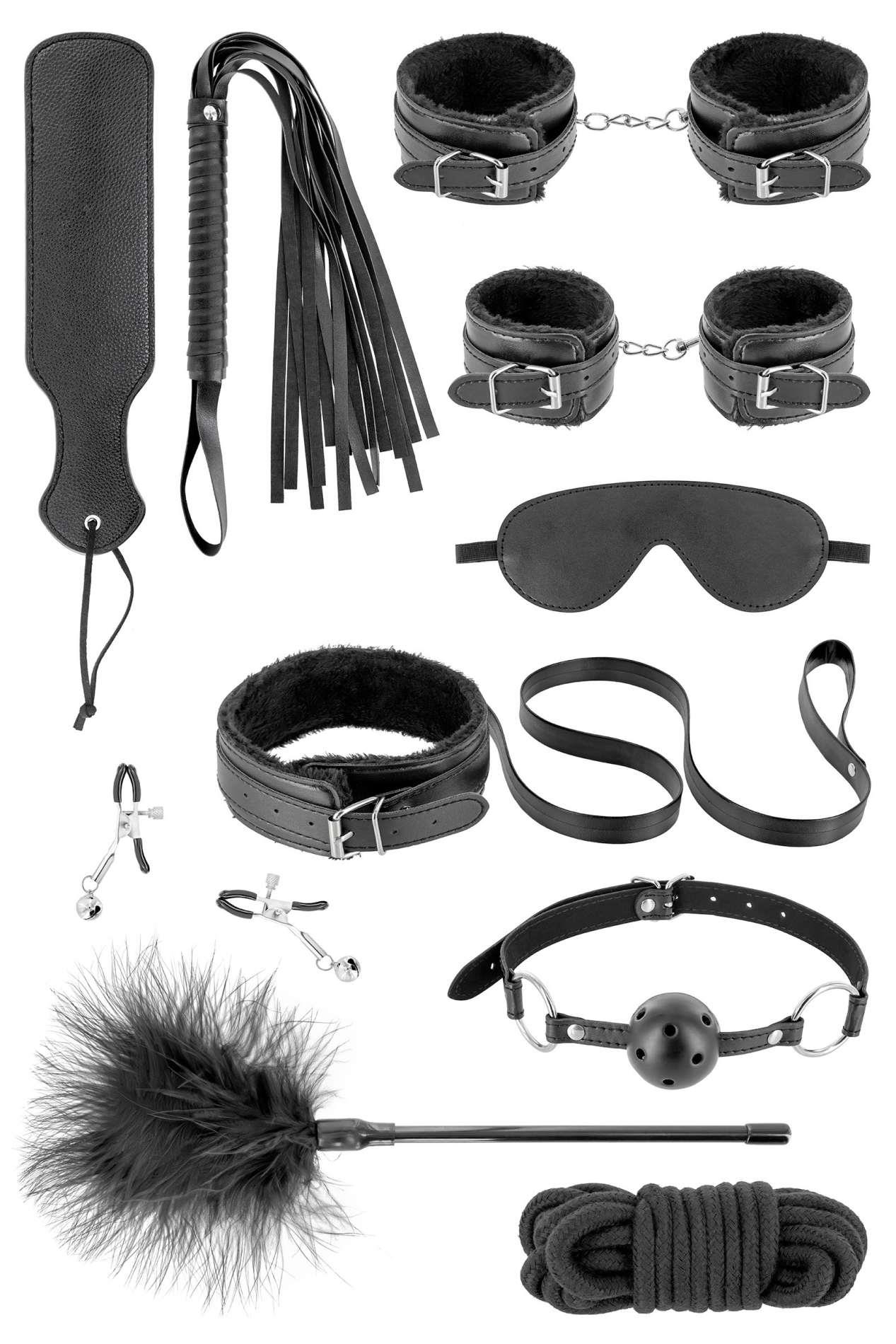 Zestaw bondage Fetish Tentation 10 części wegańska skóra - obrazek 3