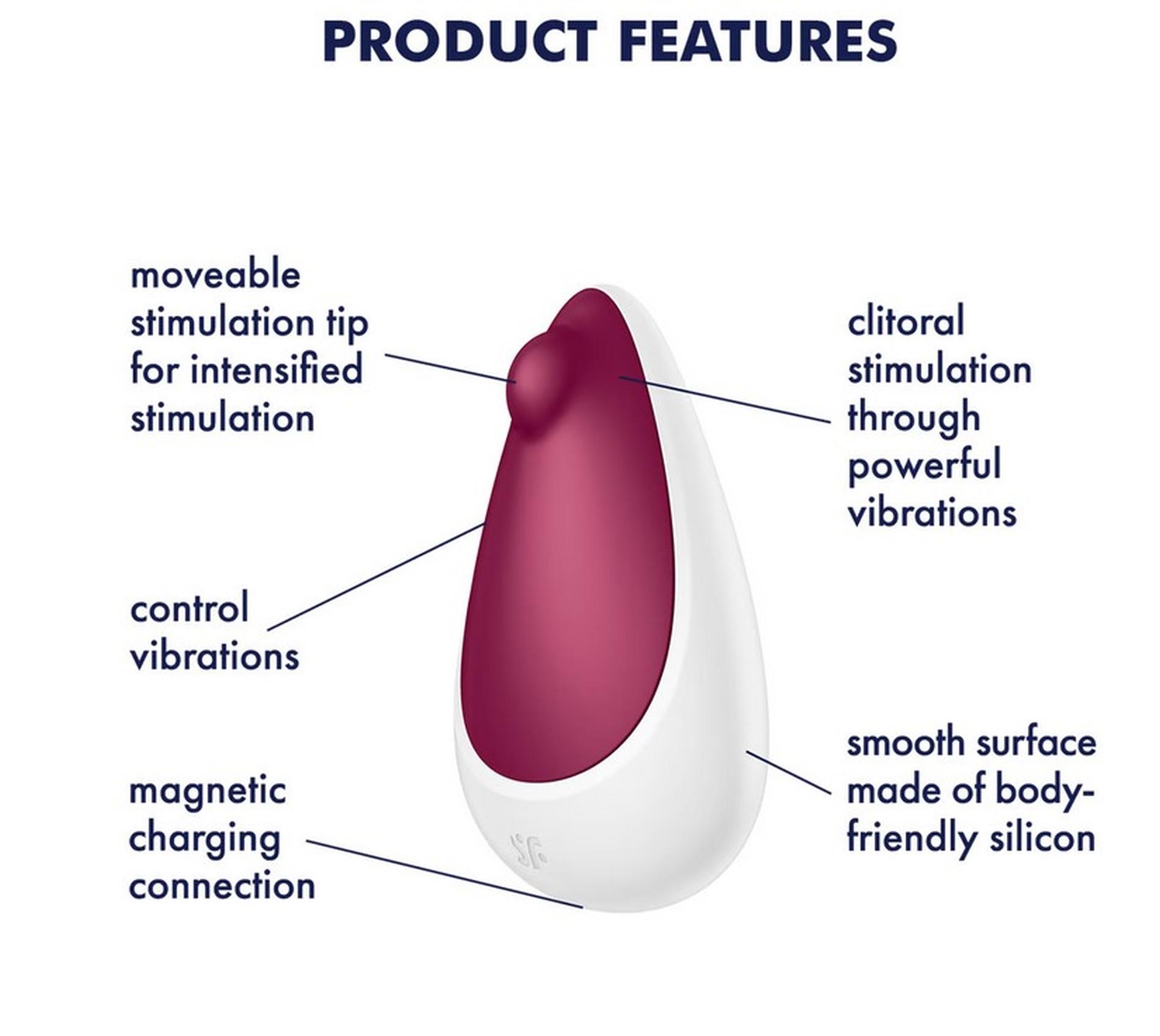 Wibrator Satisfyer Spot On 3 berry stymulator łechtaczki silikonowy USB - obrazek 2