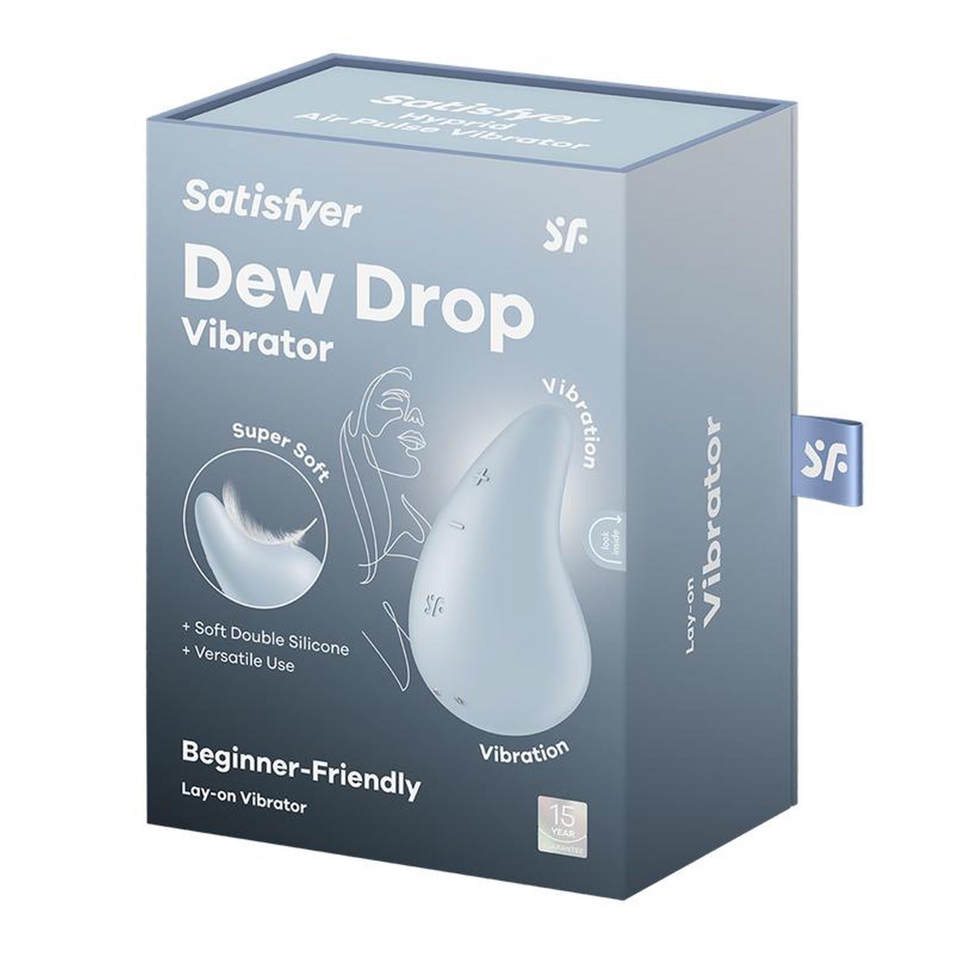 Wibrator mini Satisfyer Dew Drop niebieski silikonowy USB - obrazek 2