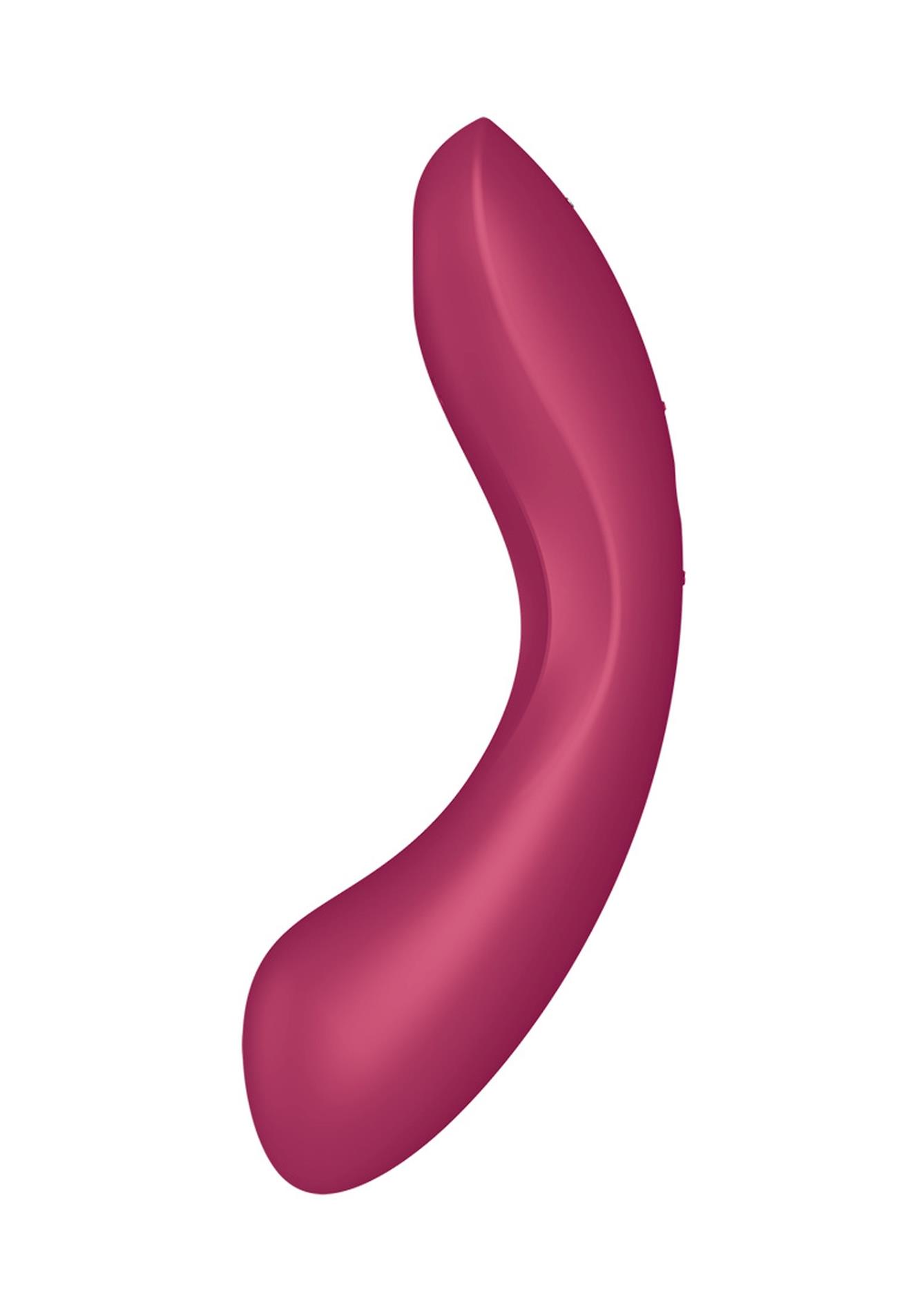 Wibrator silikonowy Satisfyer Curvy Trinity 1 czerwony USB - obrazek 10