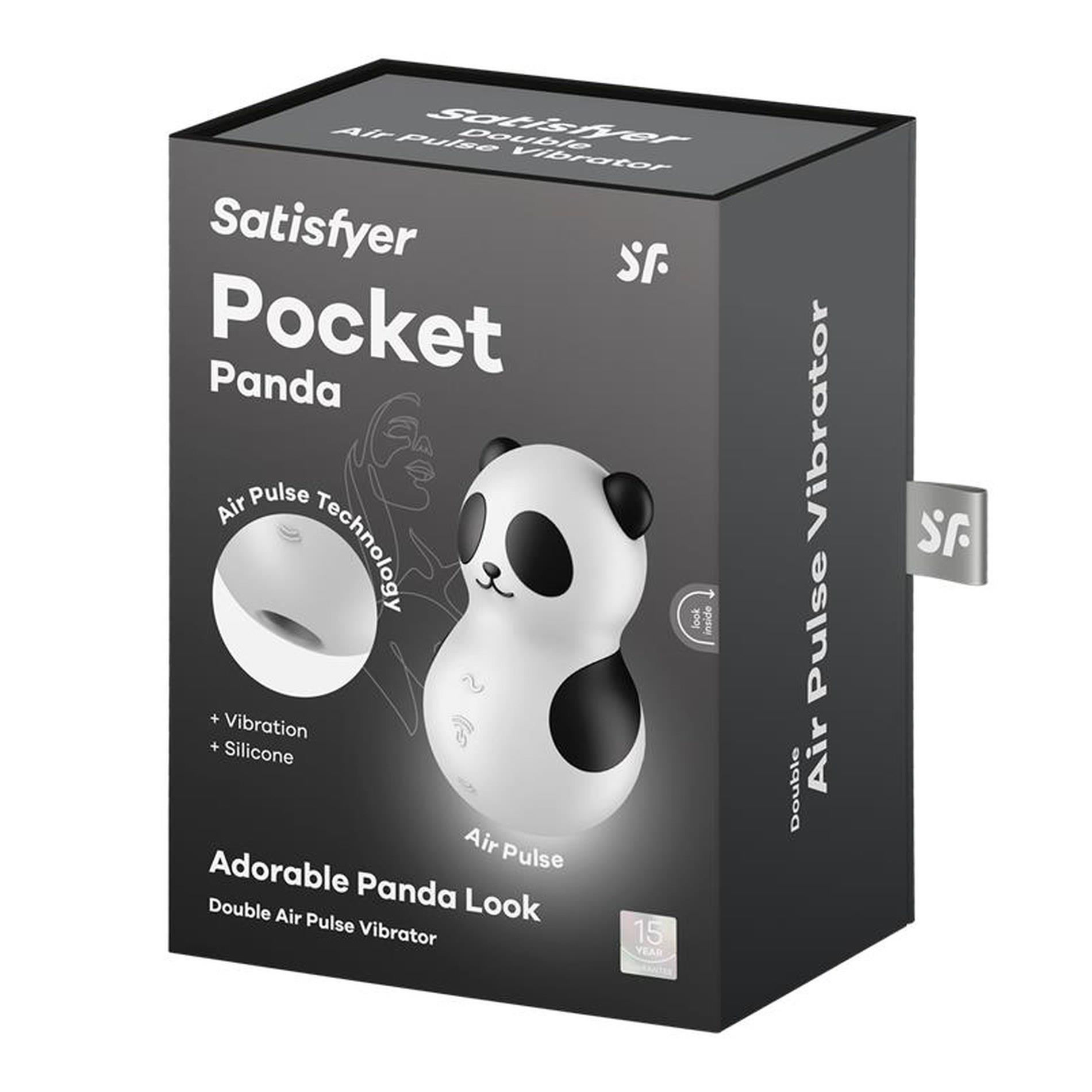 Stymulator łechtaczki Satisfyer Pocket Panda falami ciśnienia - obrazek 4