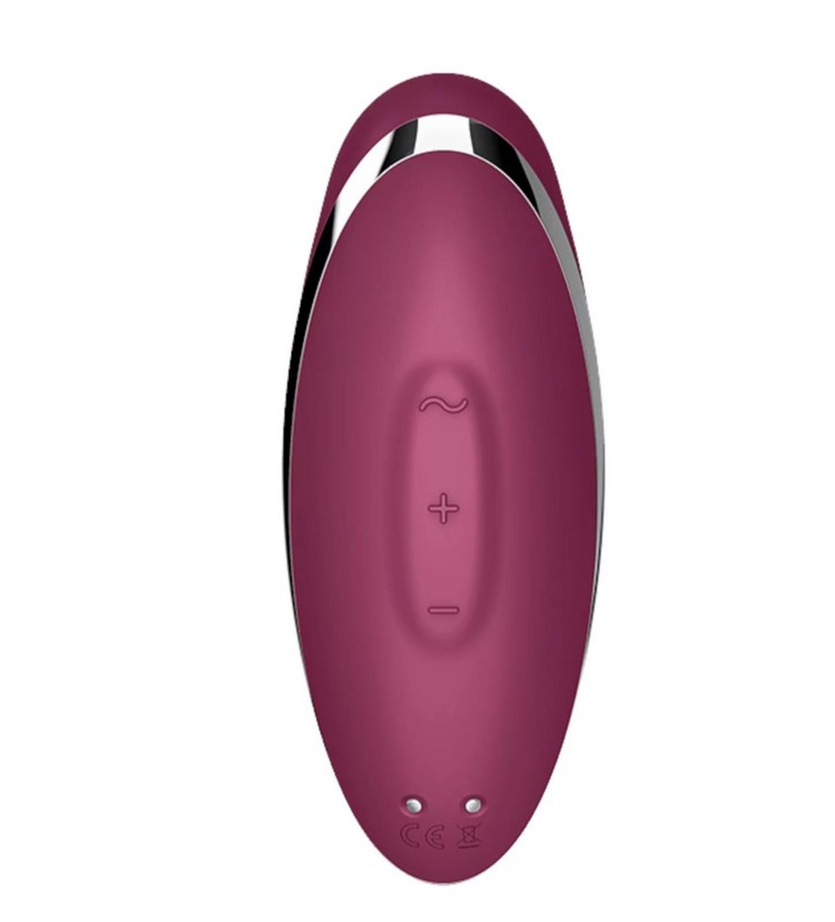 Stymulator łechtaczki Satisfyer Tap Climax 2 czerwony USB - obrazek 5