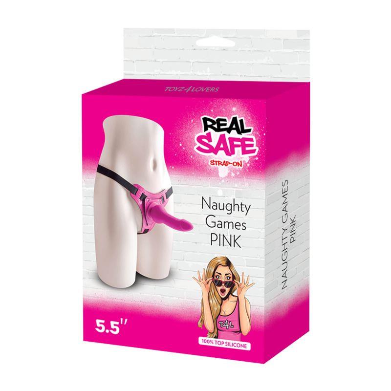 Strap on regulowany Toyz4lovers różowy 14 cm - obrazek 7