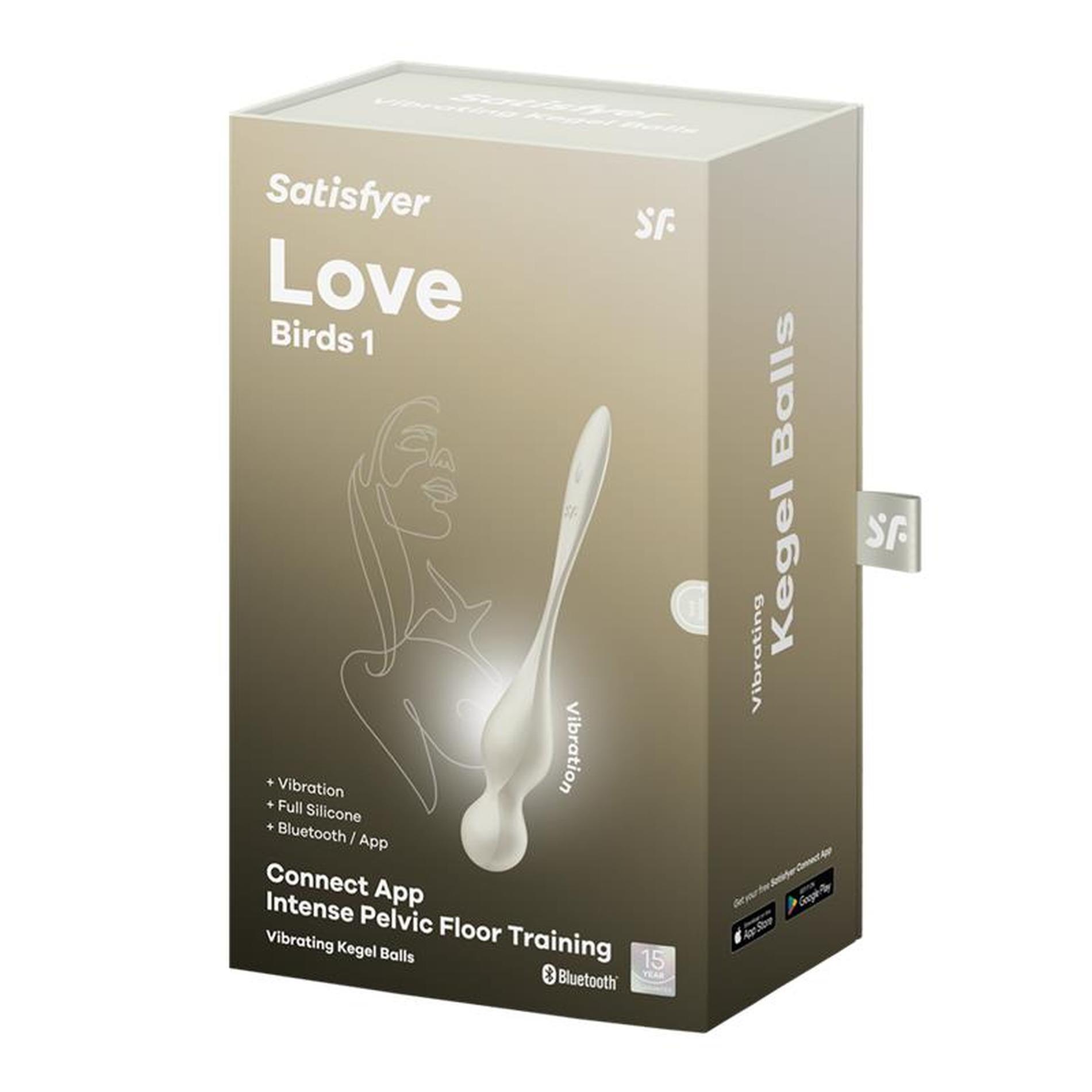 Kulki wibrujące silikonowe Satisfyer Love Birds 1 białe