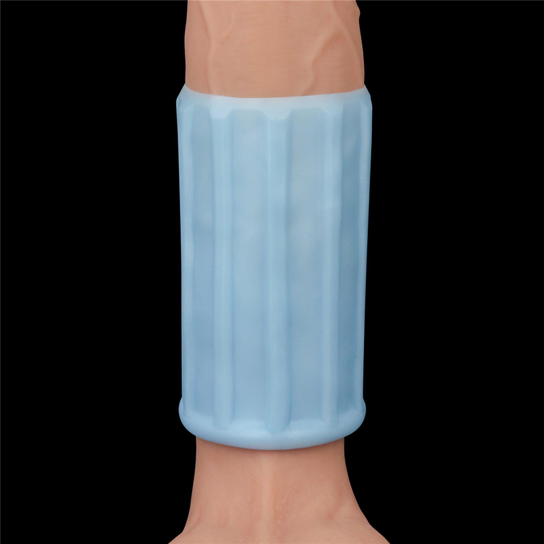 Wibrujący pierścień rycerza powiększający Lovetoy 10 cm - obrazek 4