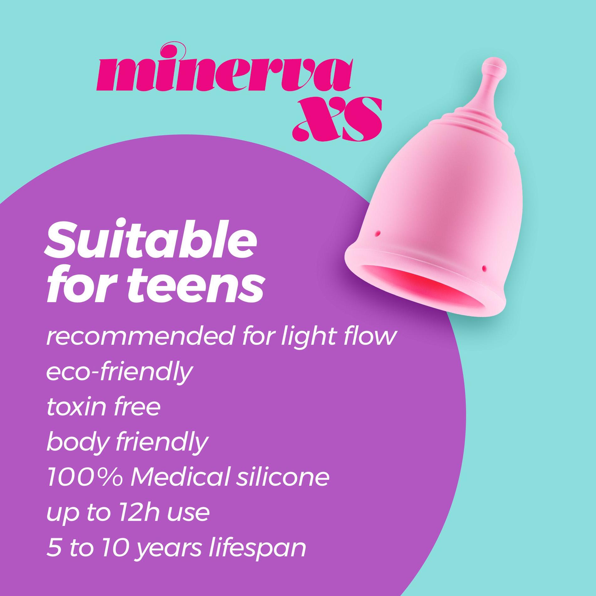 Kubeczek menstruacyjny Crushious Minerva XS 5,5 cm z woreczkiem - obrazek 9