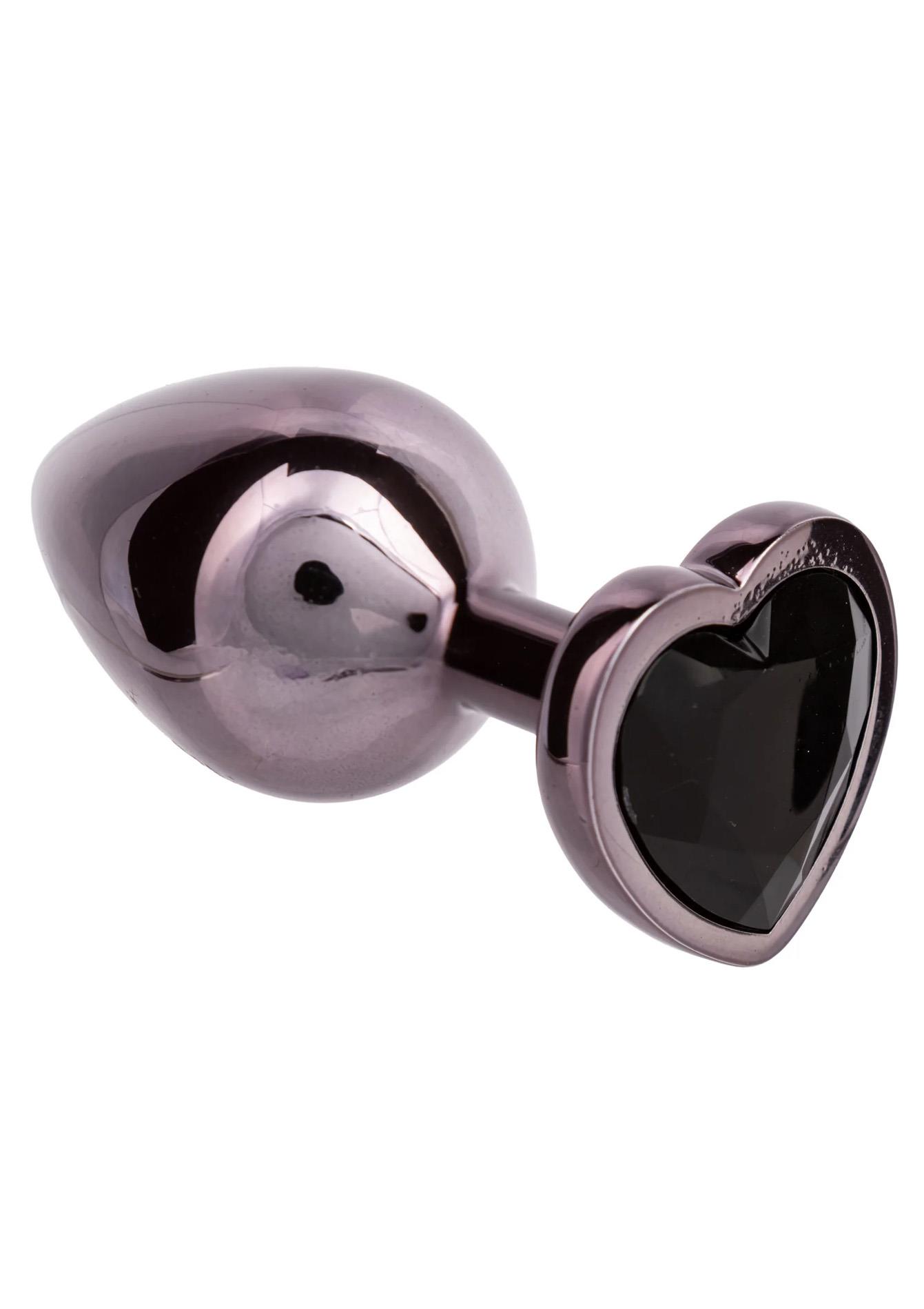 Korek analny Diamond Heart Large Calexotics srebrny 7 cm - obrazek 6