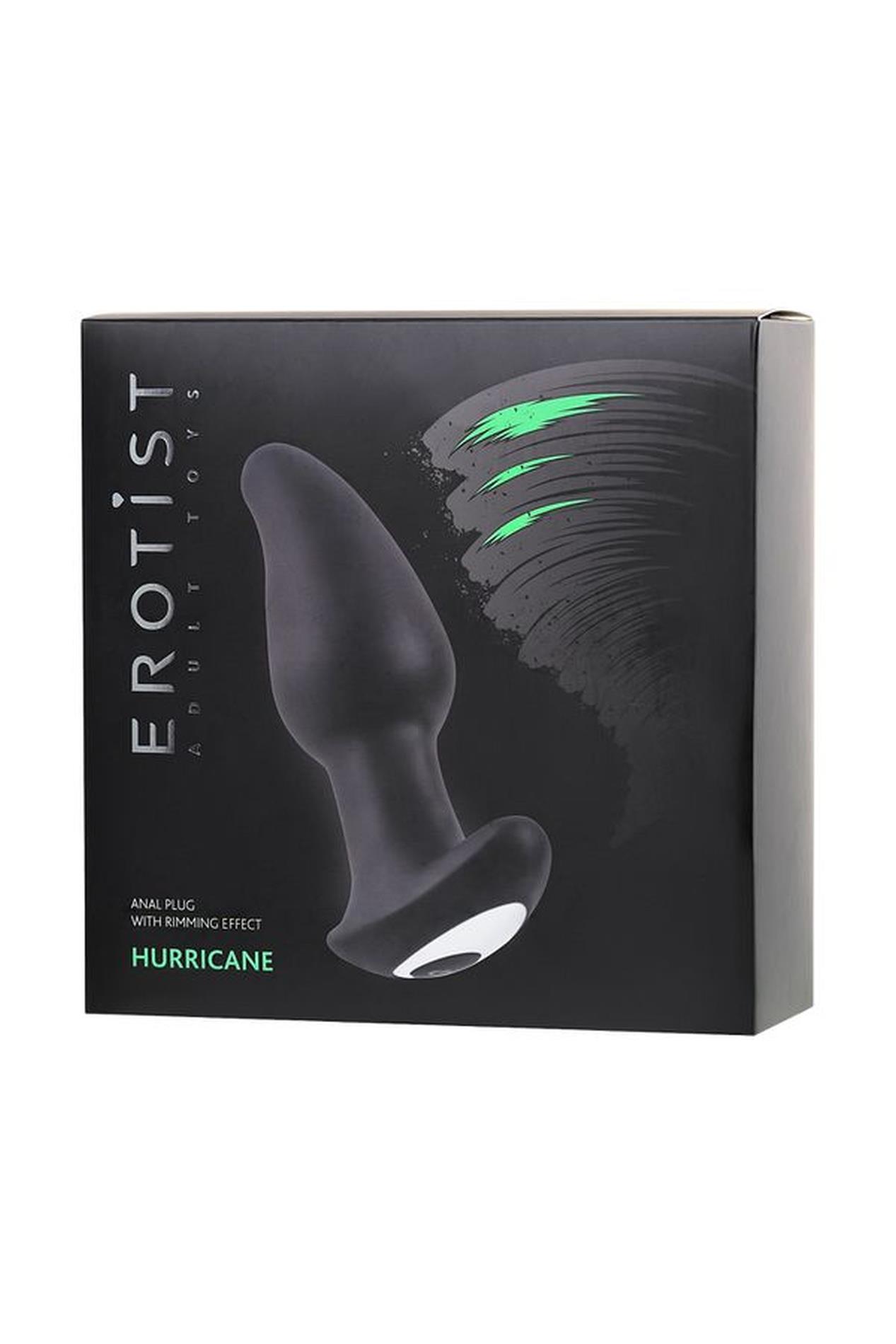 Erotist Hurricane Butt Plug with rimming effect, 10 vibration modes, waterproof, silicone - obrazek 5