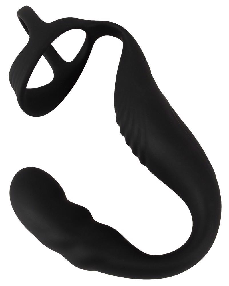 Pierścień erekcyjny Rebel z wibrującym korkiem prostaty USB - obrazek 4