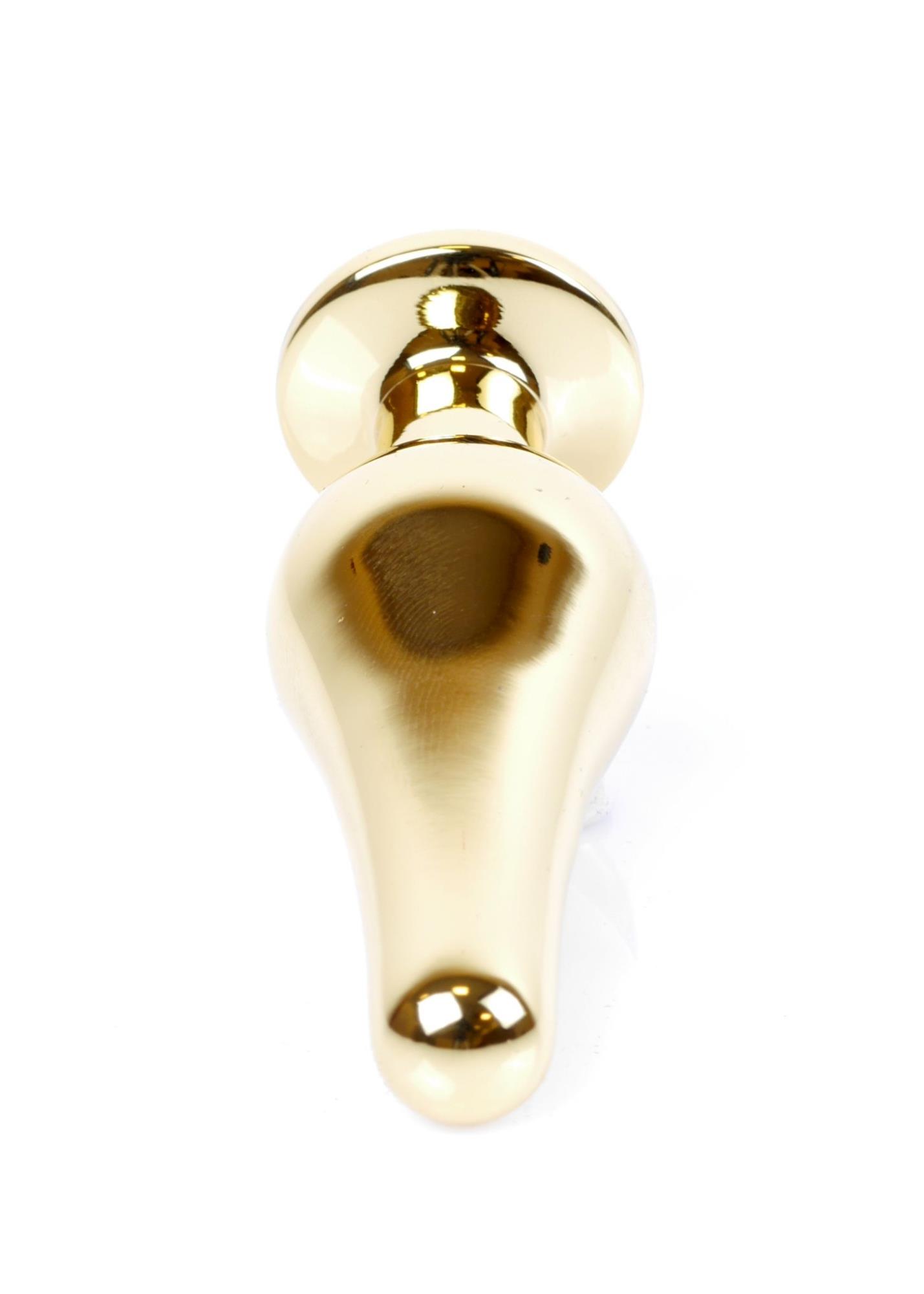 Korek analny stalowy MyLove Toys z diamentem ciemnieniebieski 9,5 cm - obrazek 11
