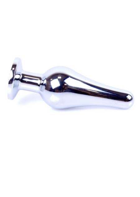 Korek analny srebrny z czerwonym diamencikiem MyLove Toys 9