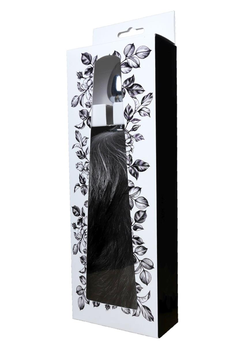 Korek analny z lisim ogonem B Series HeavyFun czarny XXL - obrazek 5