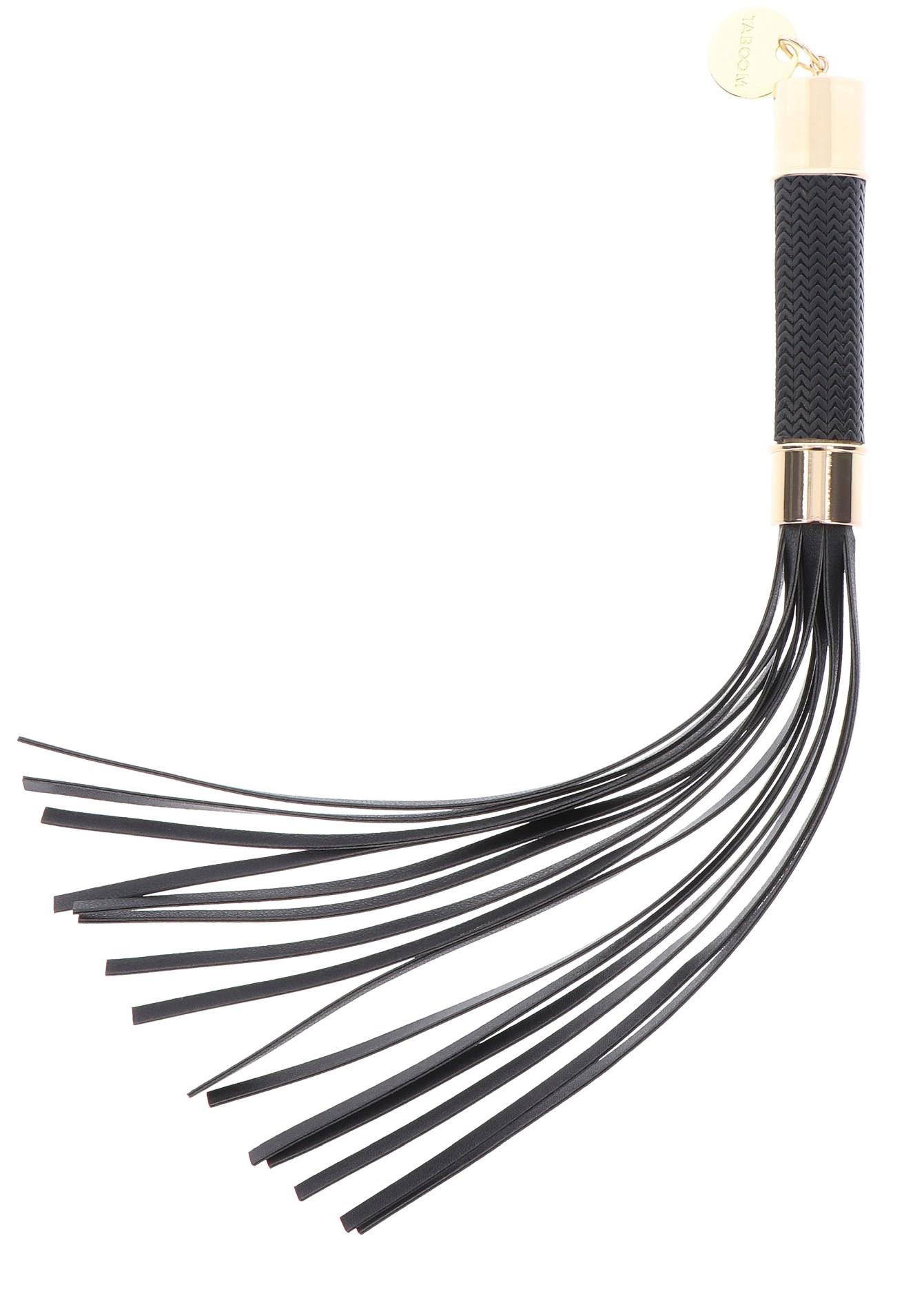 Czarny flogger Statement Taboom 33 cm - obrazek 5