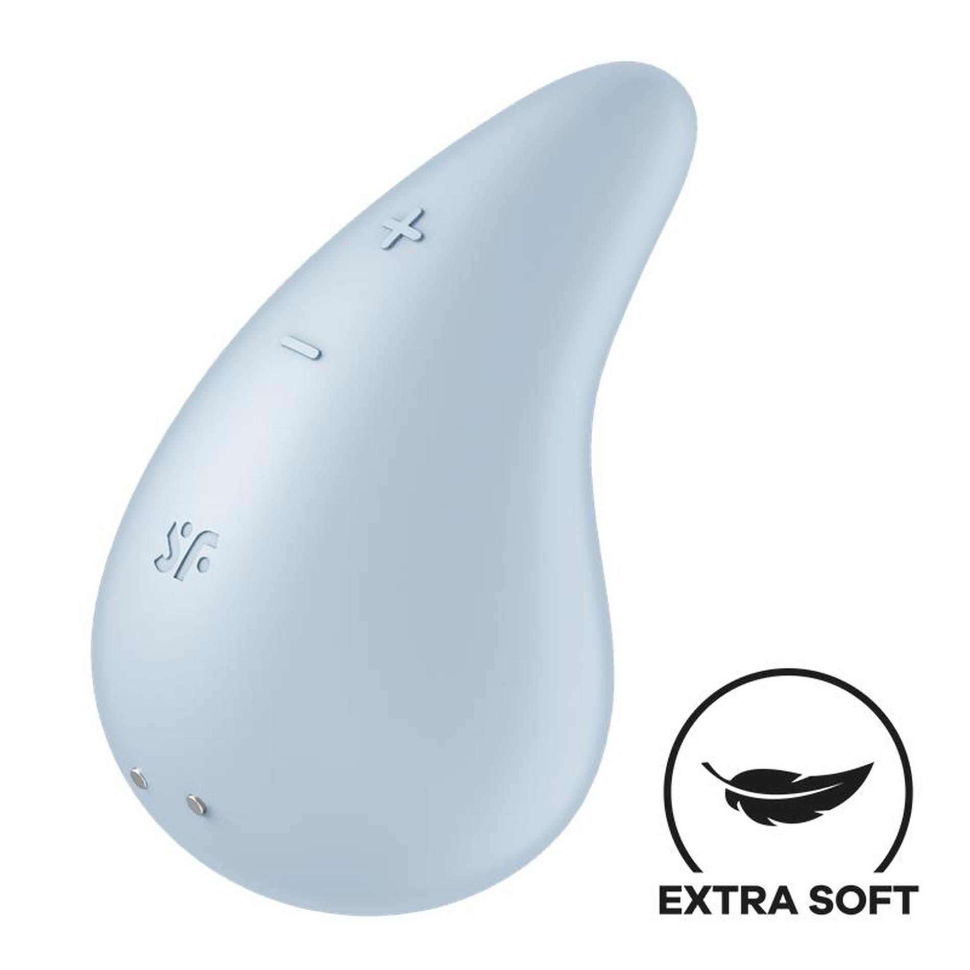 Wibrator mini Satisfyer Dew Drop niebieski silikonowy USB - obrazek 5