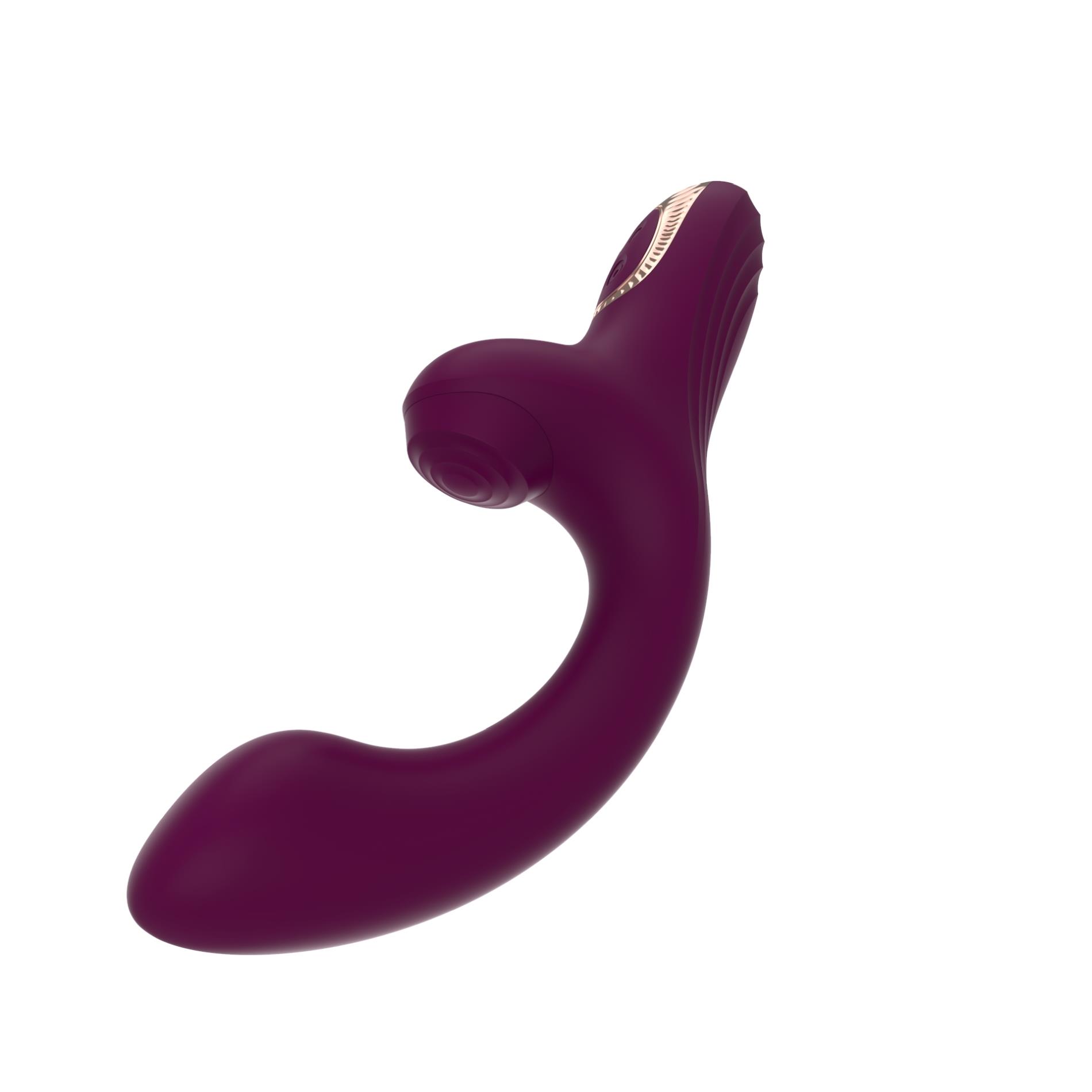 Wibrator punktu G Lila silikonowy podgrzewany 7 trybów USB - obrazek 7