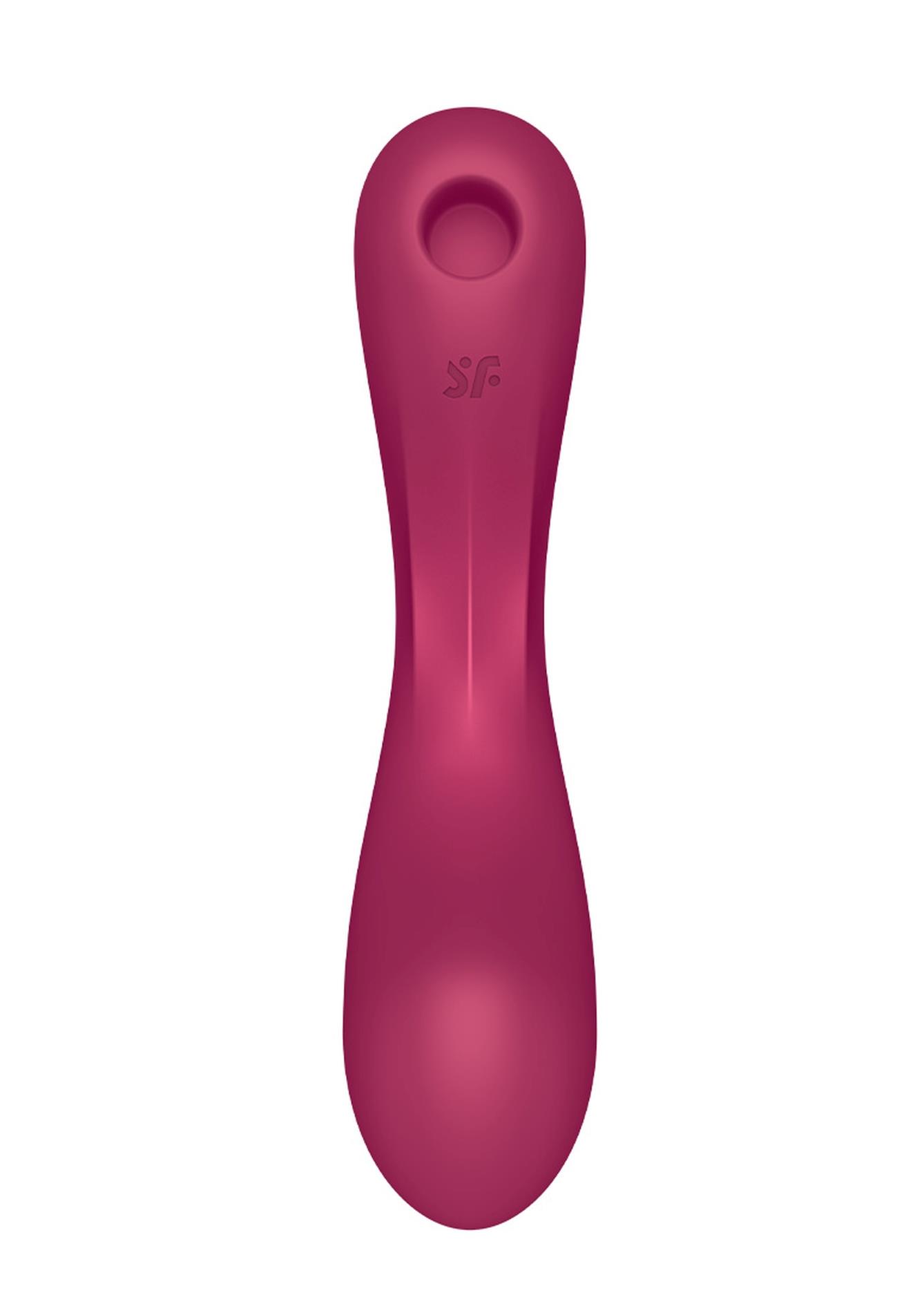 Wibrator silikonowy Satisfyer Curvy Trinity 1 czerwony USB - obrazek 6