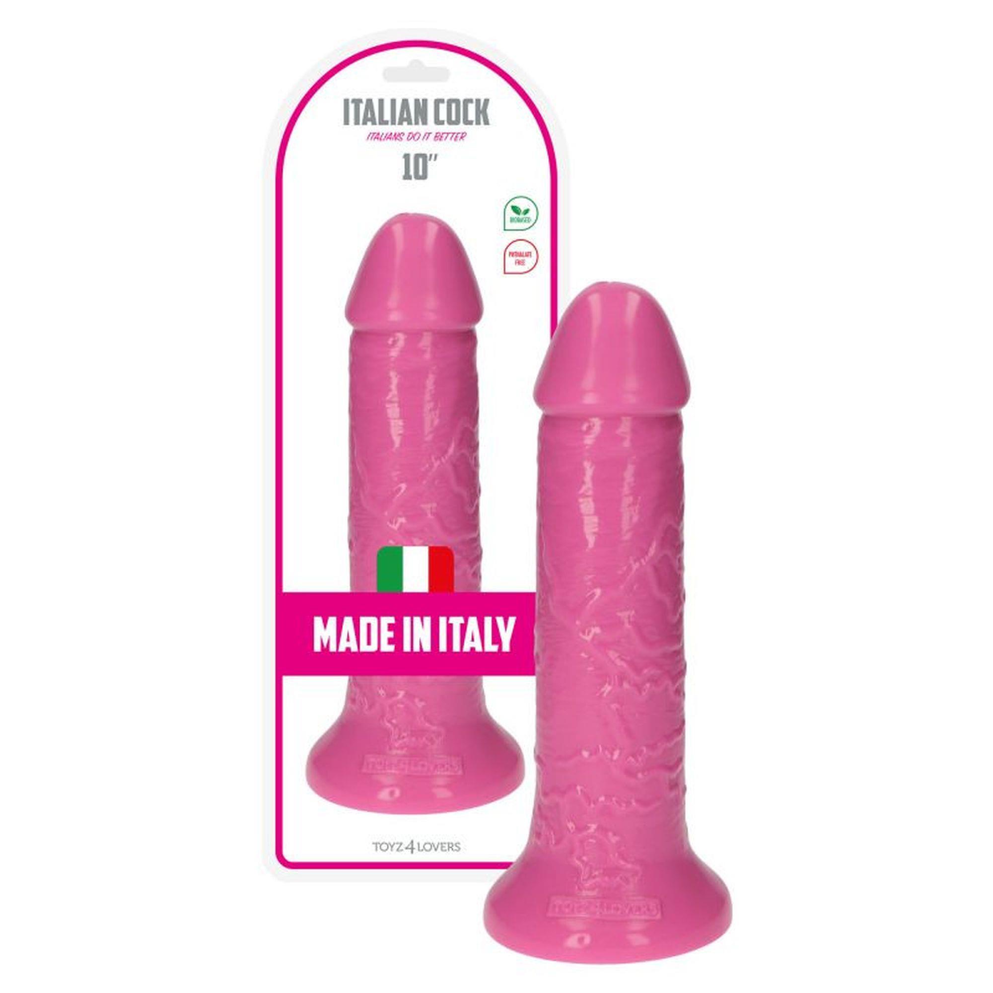 Dildo cyberskórzane Sansone Toyz4lovers różowe 25,5 cm - obrazek 5