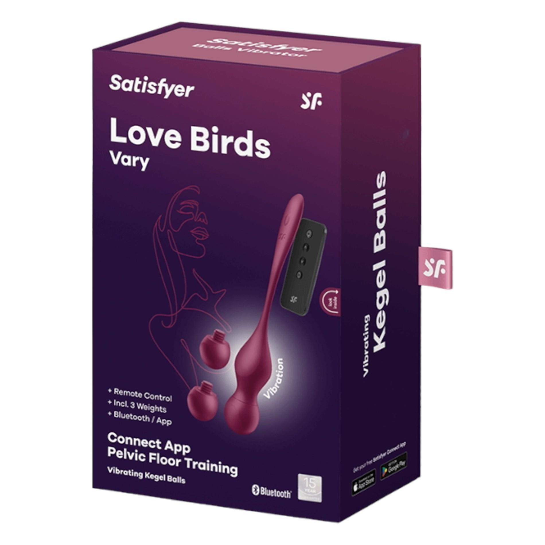 Wibrujące kulki Satisfyer Love Birds Vary z aplikacją i pilotem - obrazek 7