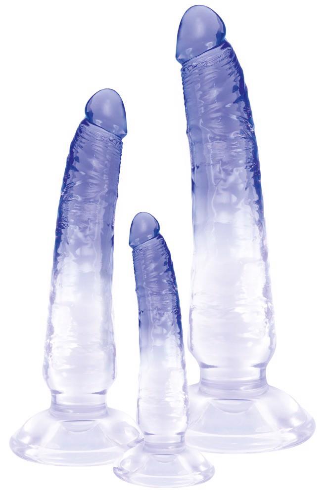 Zestaw dildo analnych Crystal 3 sztuki PVC - obrazek 6