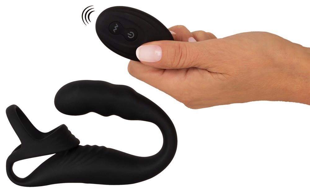 Pierścień erekcyjny Rebel z wibrującym korkiem prostaty USB - obrazek 5