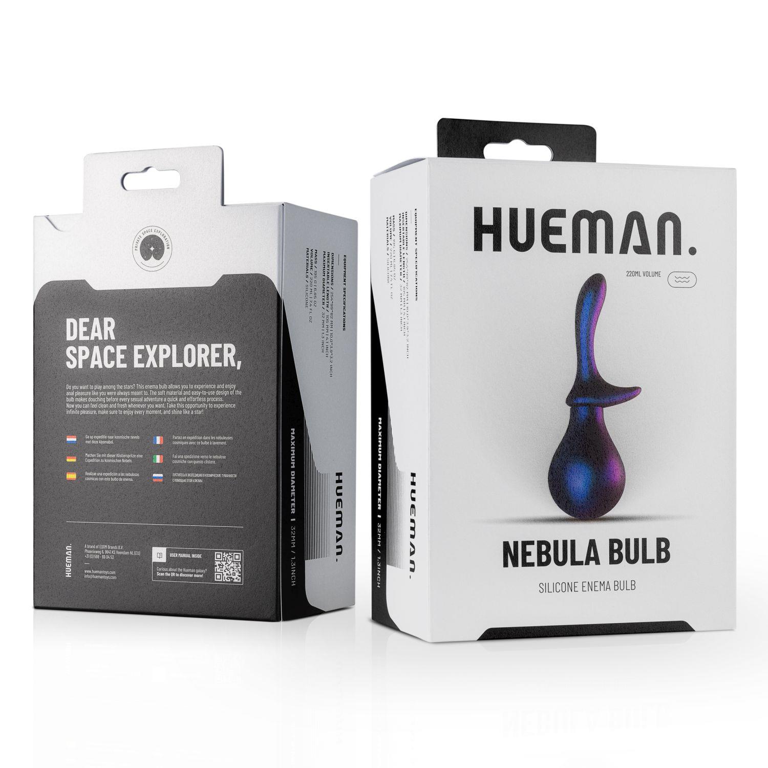 Gruszka analna silikonowa Hueman Nebula fioletowa 25 cm - obrazek 7