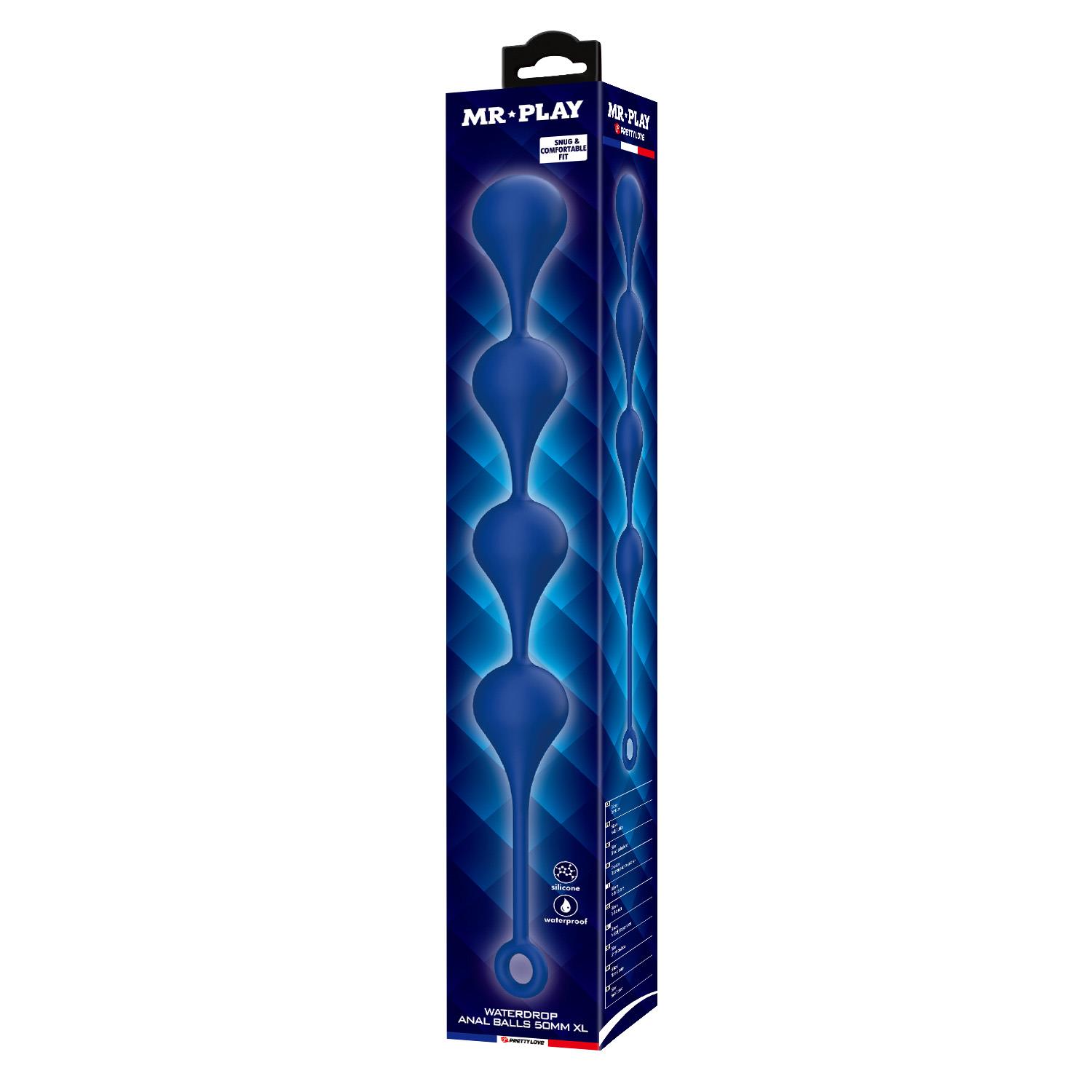 Bardzo duże kulki analne silikonowe Mr. Play XL 52.5 cm wodoodporne - obrazek 7