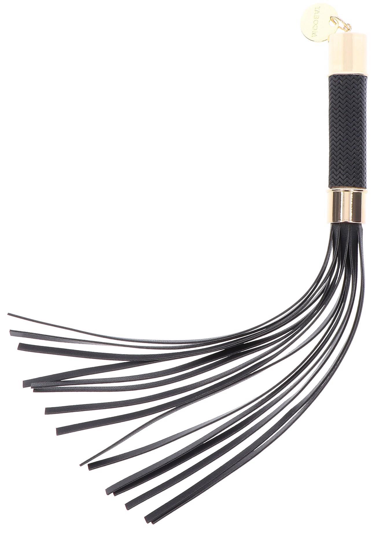 Czarny flogger Statement Taboom 33 cm - obrazek 9