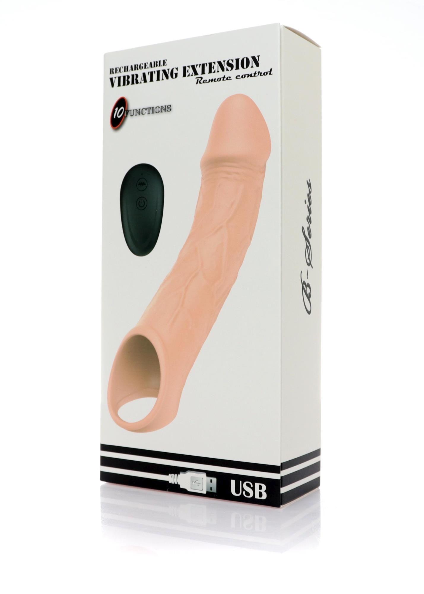 Wibrująca przedłużka silikonowa B-Series Magic USB 10 funkcji - obrazek 10