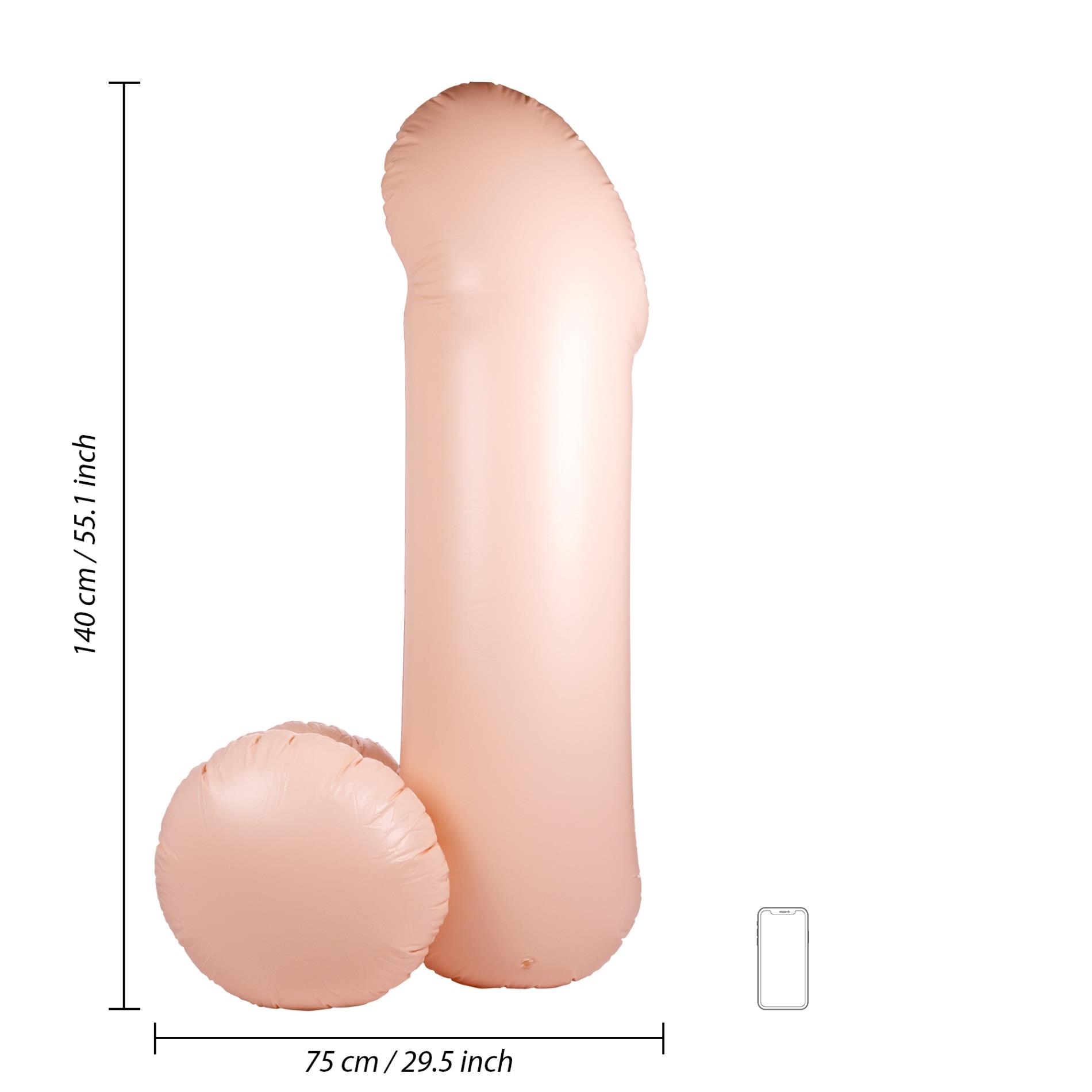 Gigantyczny nadmuchiwany penis S-Line 140 cm wodoodporny - obrazek 6