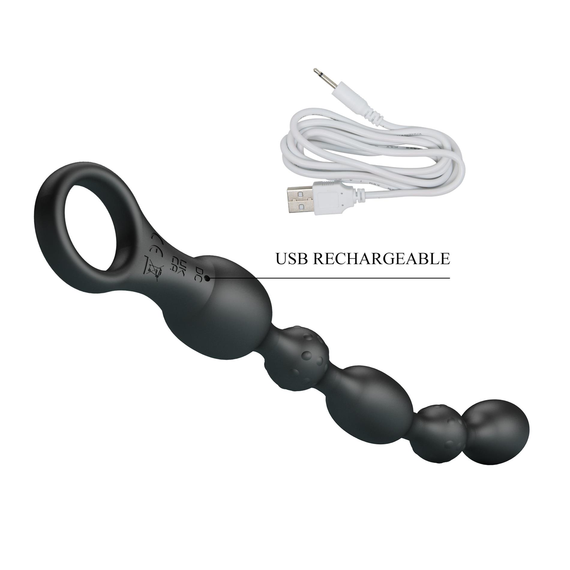 Wibrator analny koralikowy Pretty Love Van silikonowy 10 trybów USB - obrazek 6