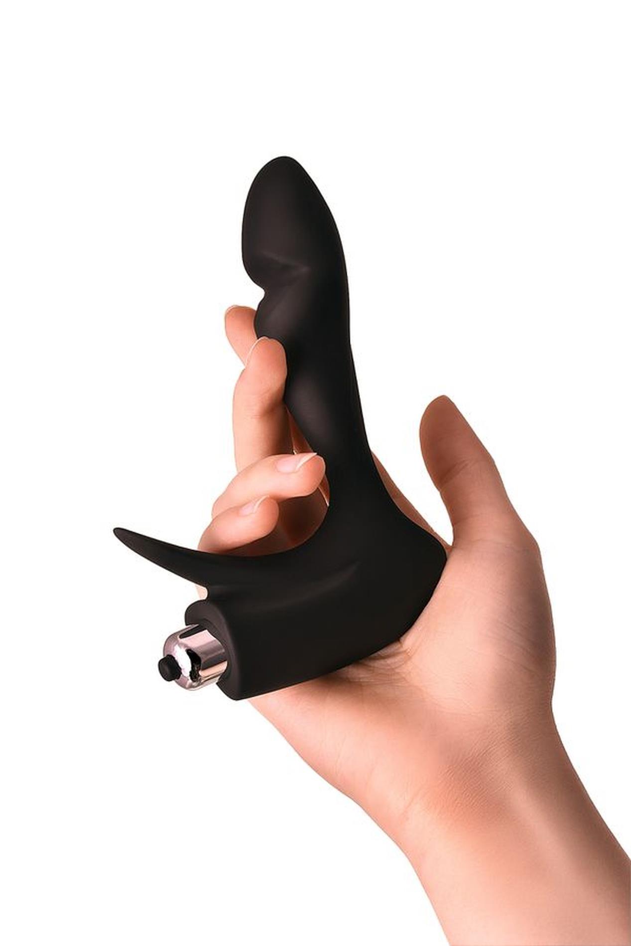 Masażer prostaty Erotist silikonowy czarny 14 cm - obrazek 11
