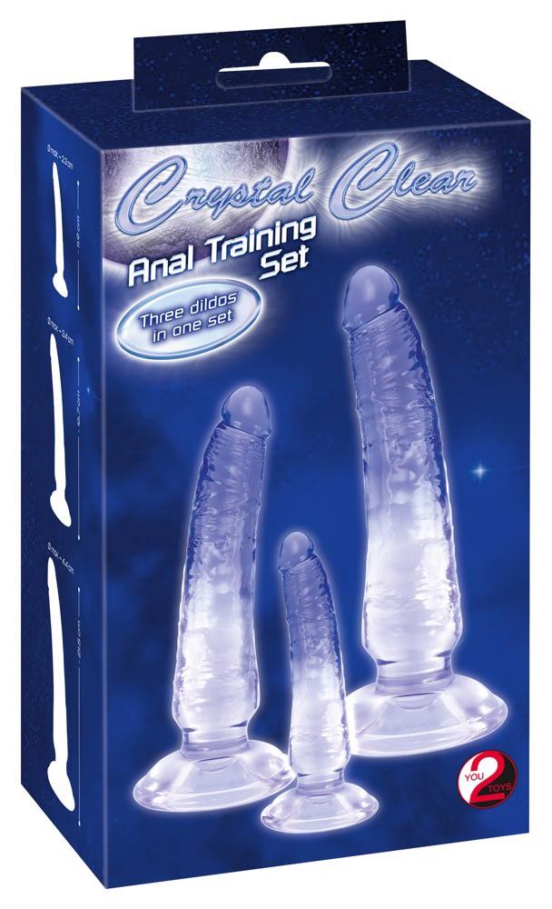 Zestaw dildo analnych Crystal 3 sztuki PVC - obrazek 8