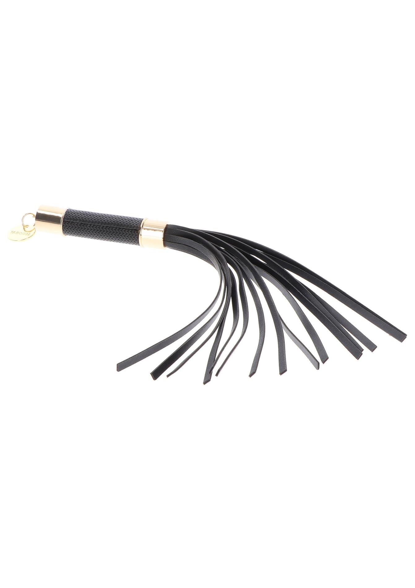 Czarny flogger Statement Taboom 33 cm - obrazek 6