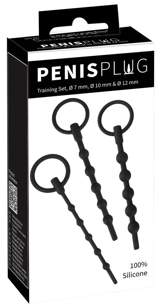 Zestaw 3 silikonowych penis plugów Penisplug 16 cm - obrazek 8