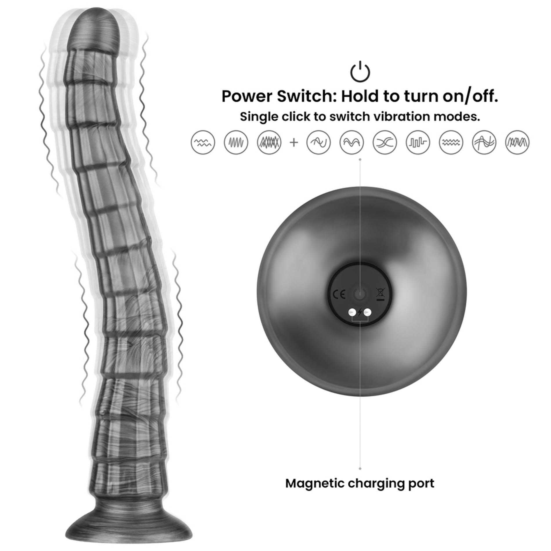 14.5" King Sized Vibrating Vibrax Slider - obrazek 7