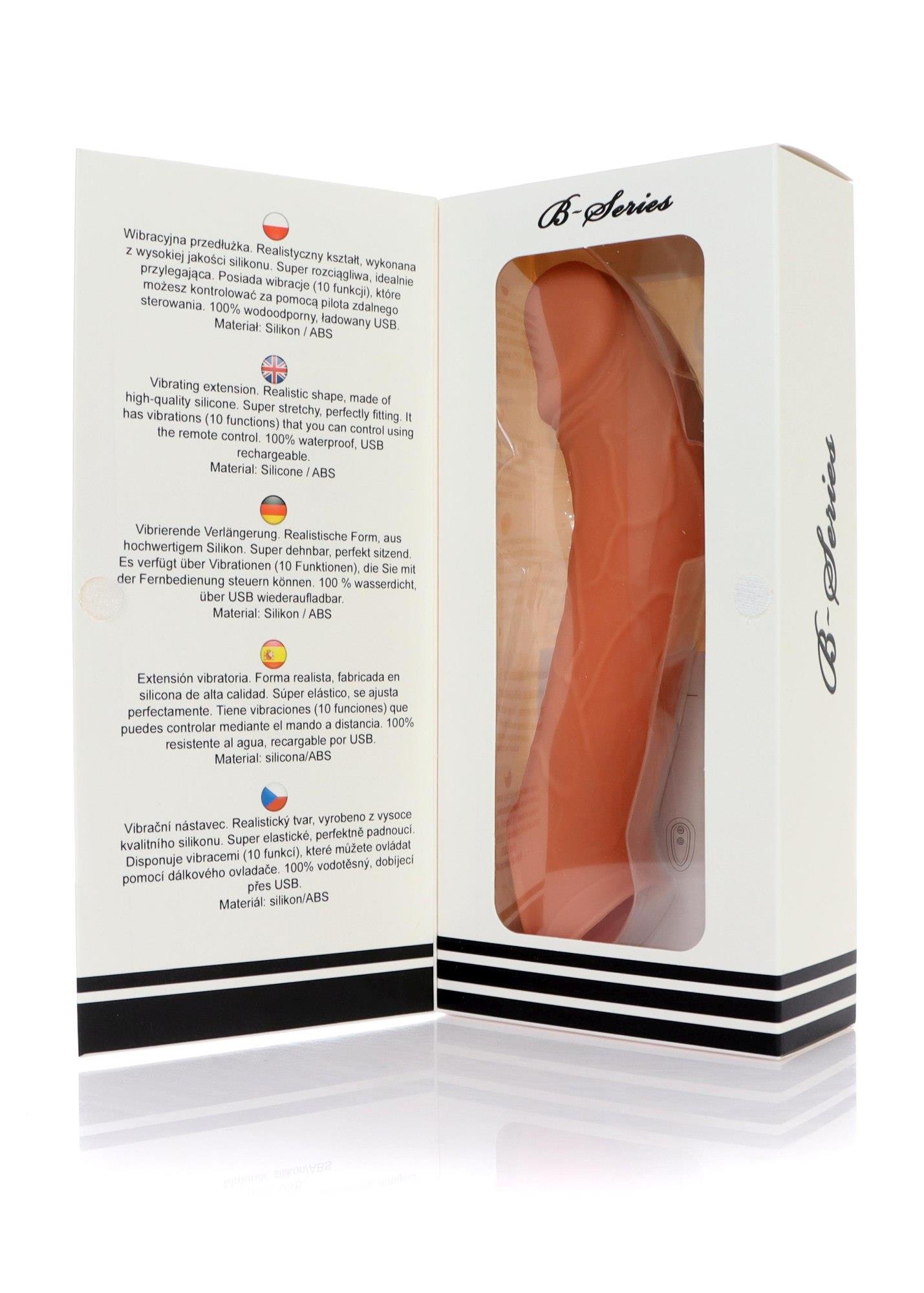 Wibrująca przedłużka silikonowa B-Series Magic USB 10 funkcji - obrazek 9