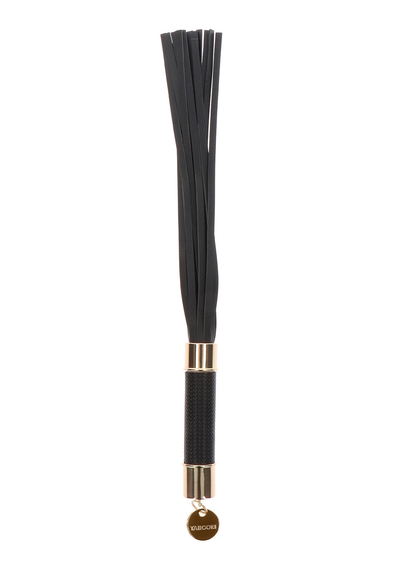 Czarny flogger Statement Taboom 33 cm - obrazek 8