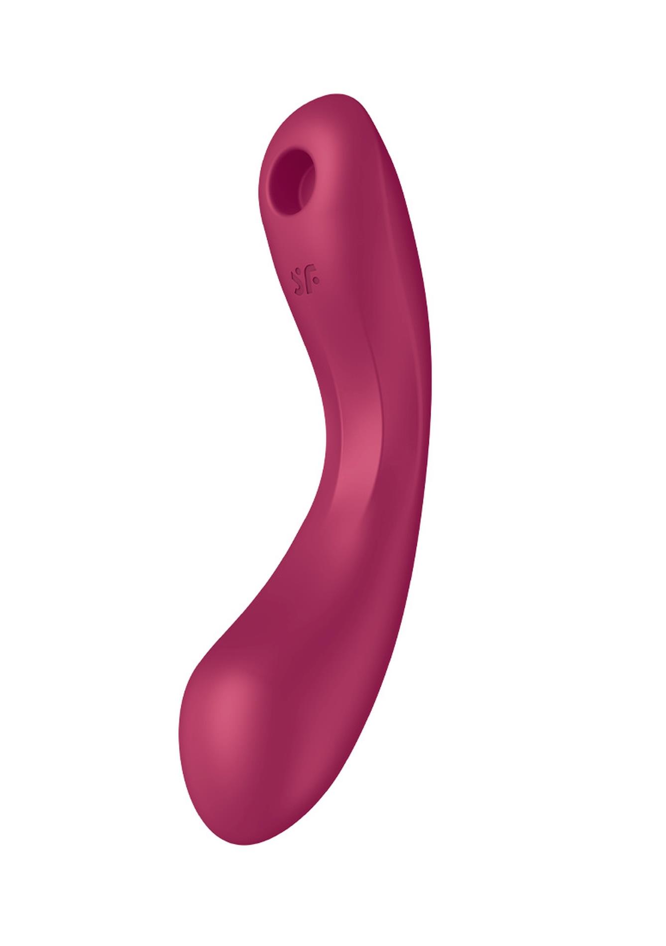 Wibrator silikonowy Satisfyer Curvy Trinity 1 czerwony USB - obrazek 8