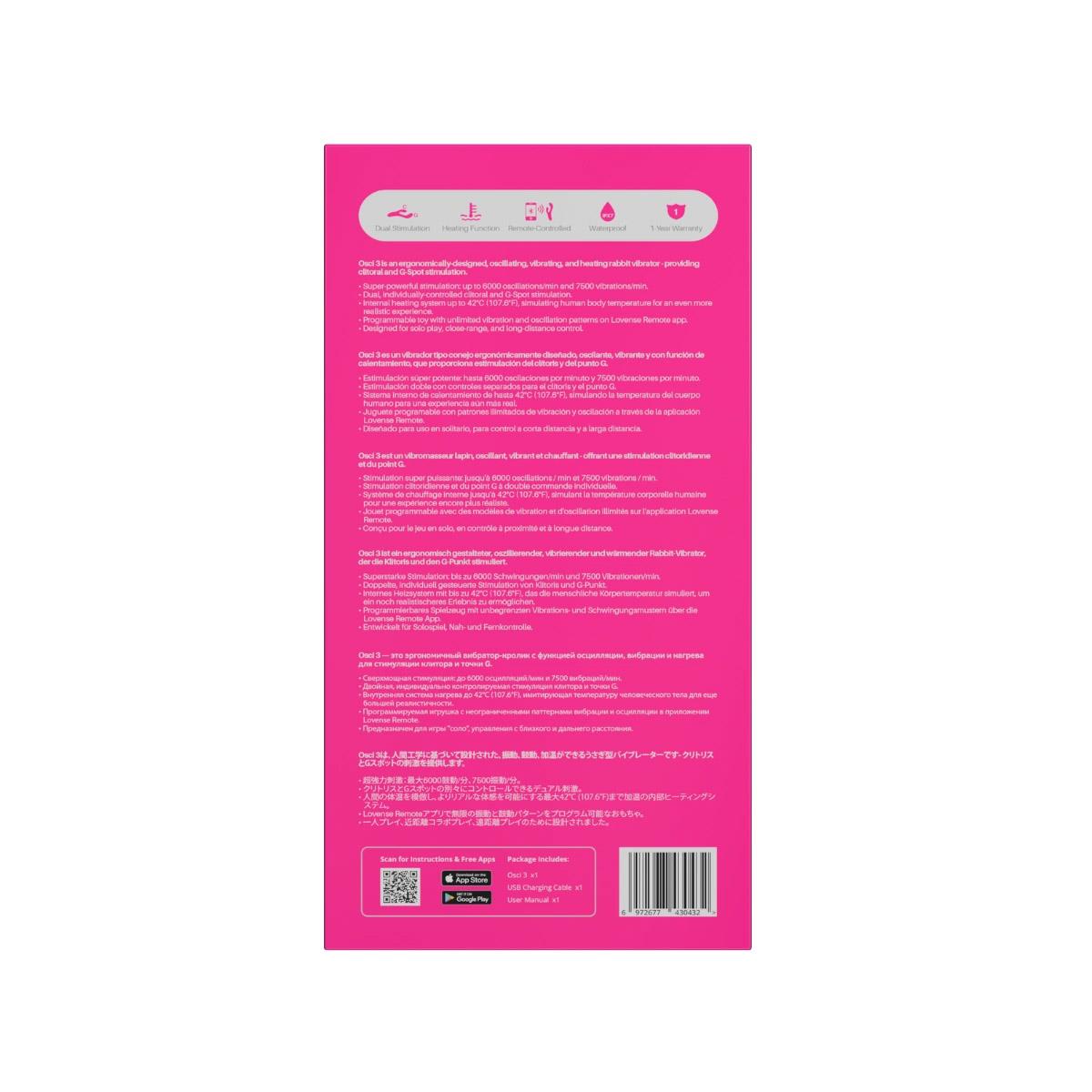 Lovense Osci 3 Rabbit Vibrator - obrazek 9
