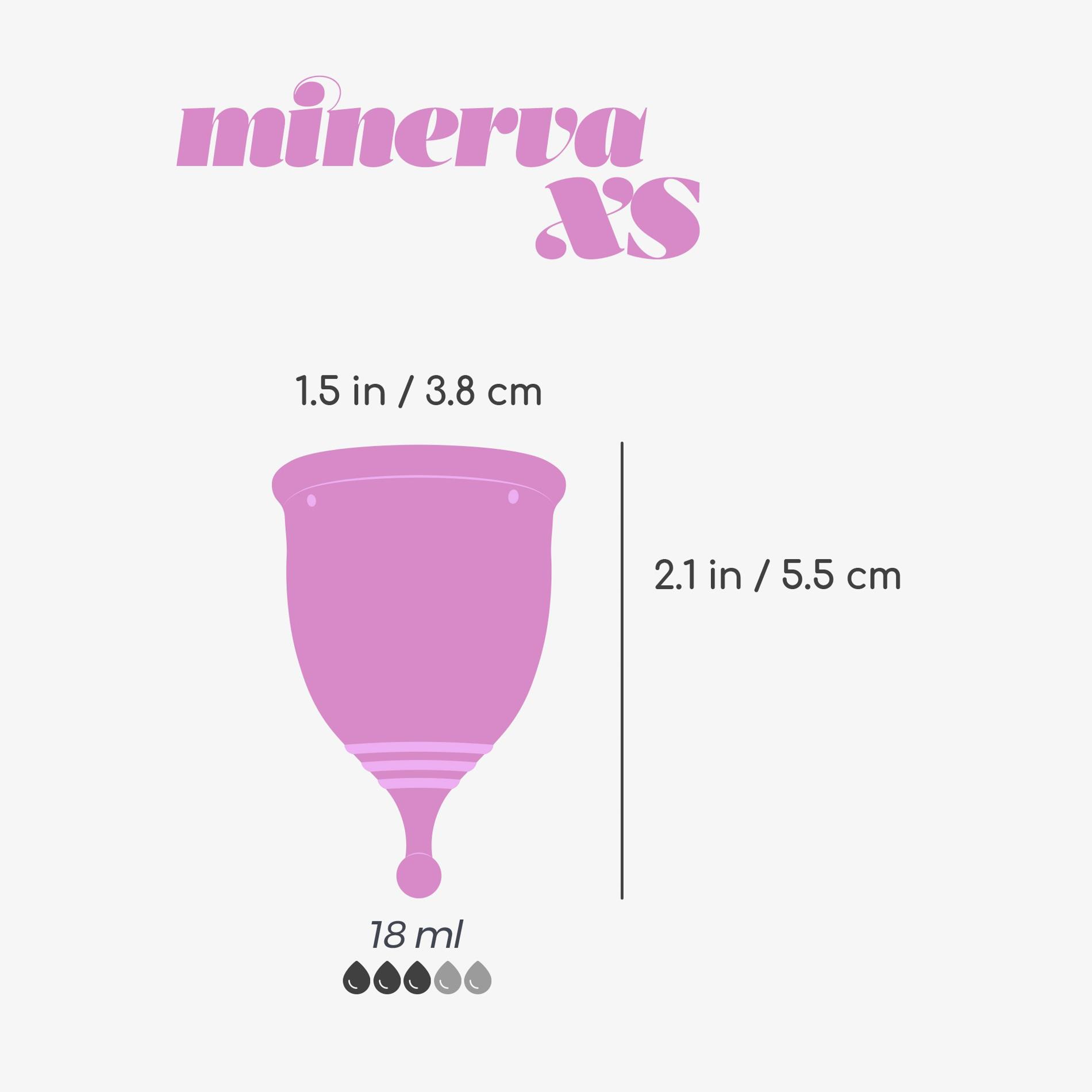 Kubeczek menstruacyjny Crushious Minerva XS 5,5 cm z woreczkiem - obrazek 11