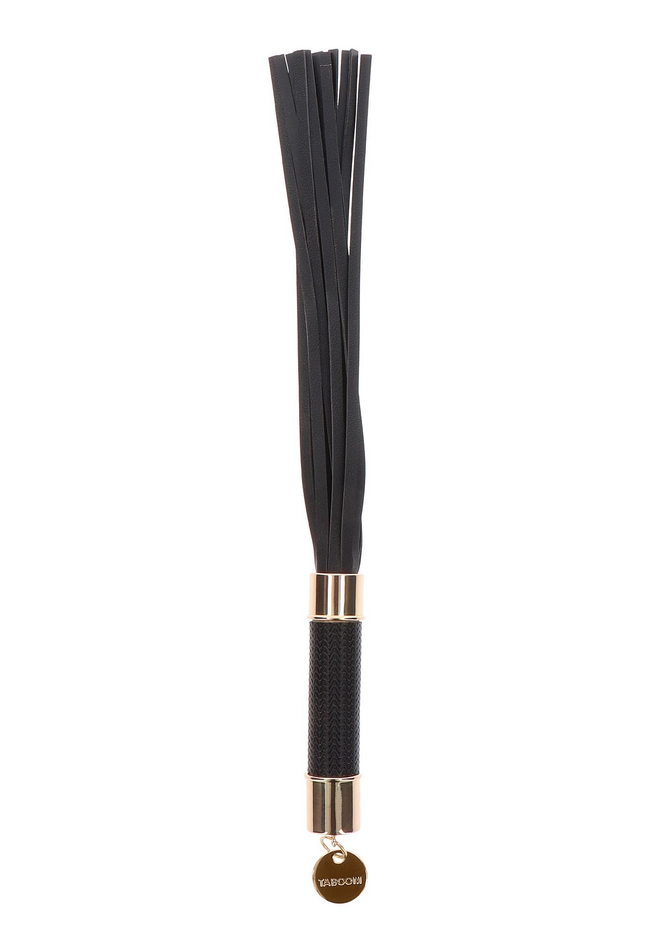 Czarny flogger Statement Taboom 33 cm - obrazek 11